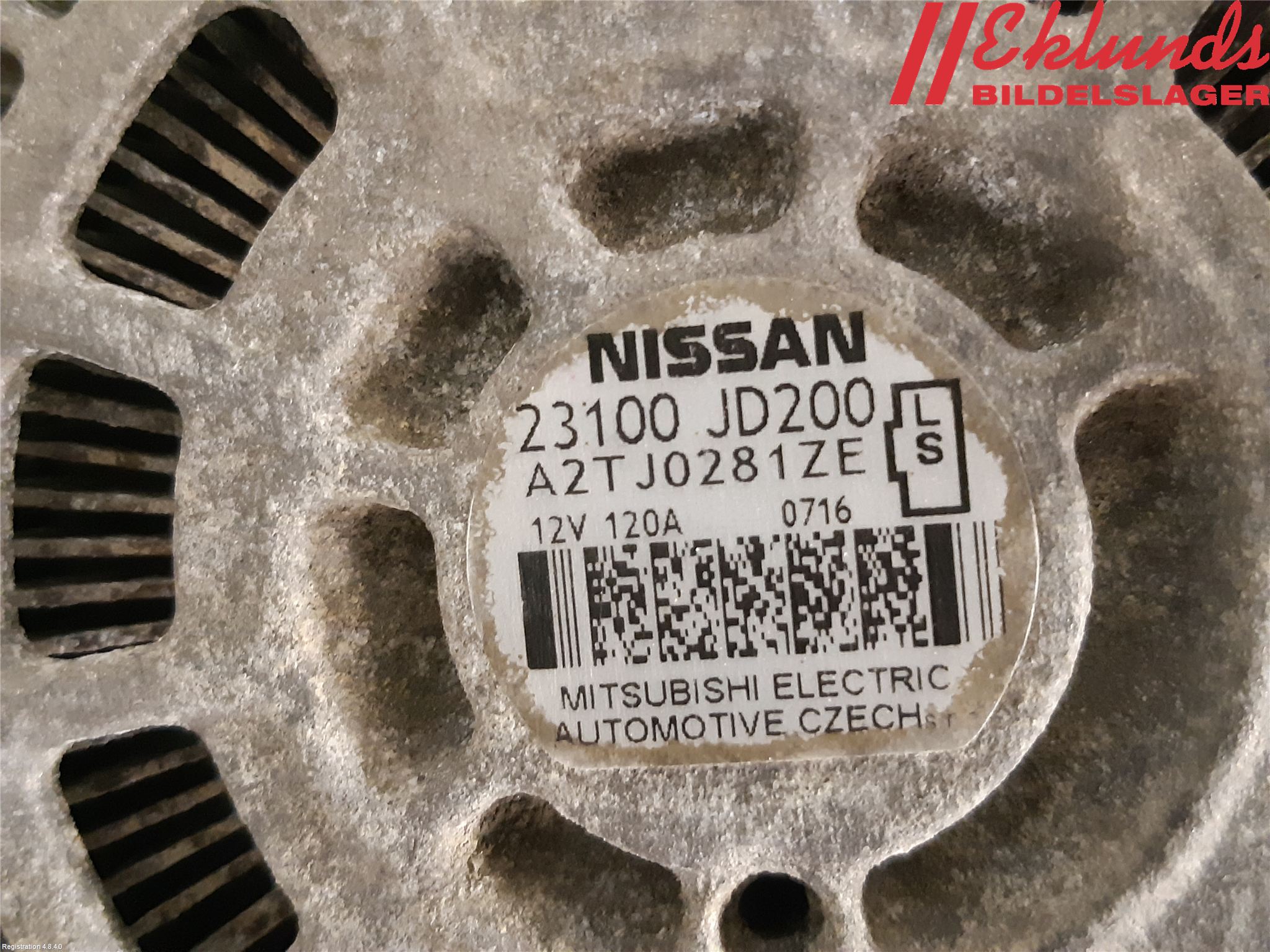 Nissan QASHQAI 10-14 Generator