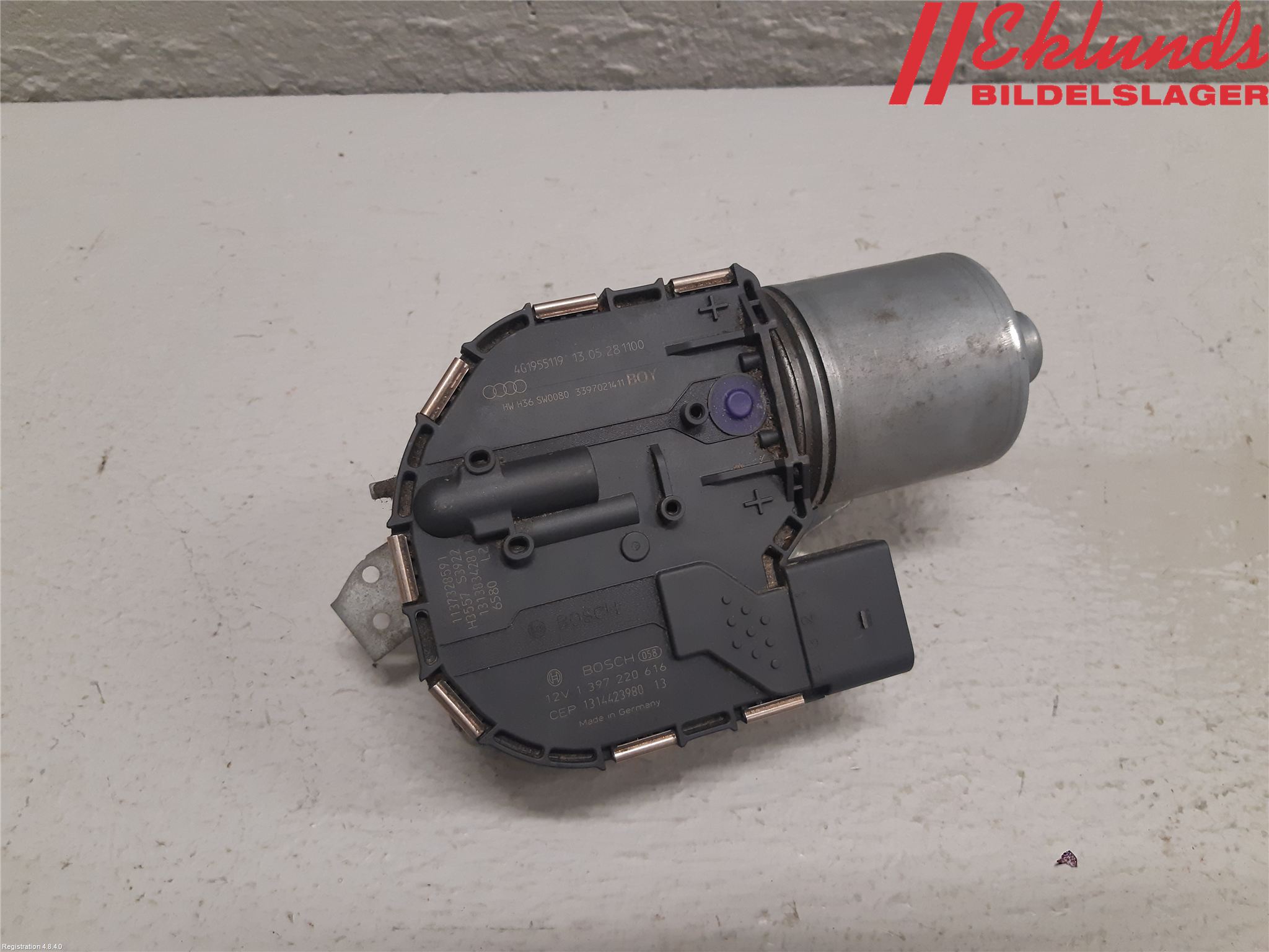 Audi A6/S6 4G 11-18 Torkarmotor Vindruta