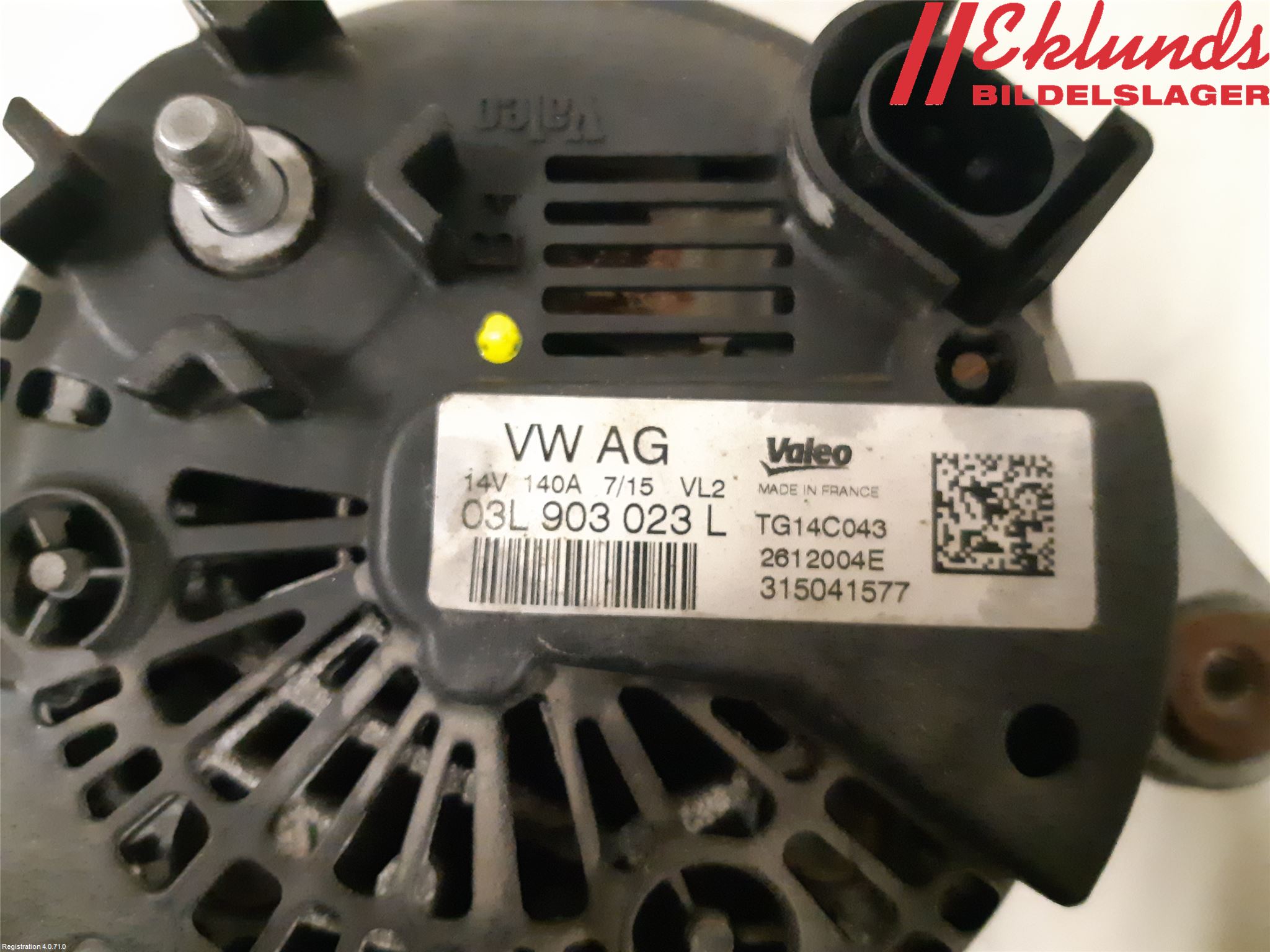 Volkswagen VW GOLF / E-GOLF VII 13-20 Generator