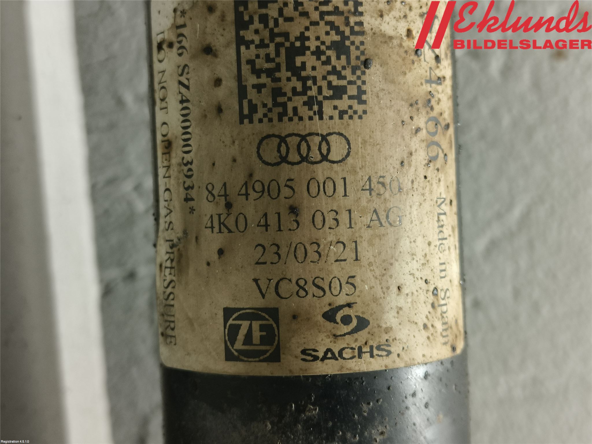 Audi A6 F2/C8 19- Fjäderben Fram Vänster