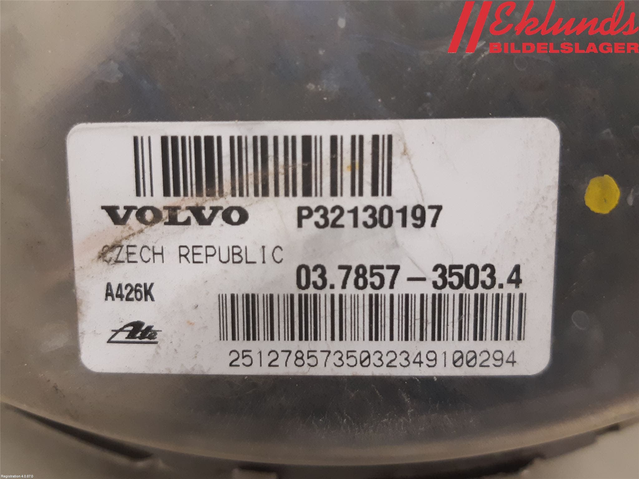 Volvo V60 19- Bromsservo