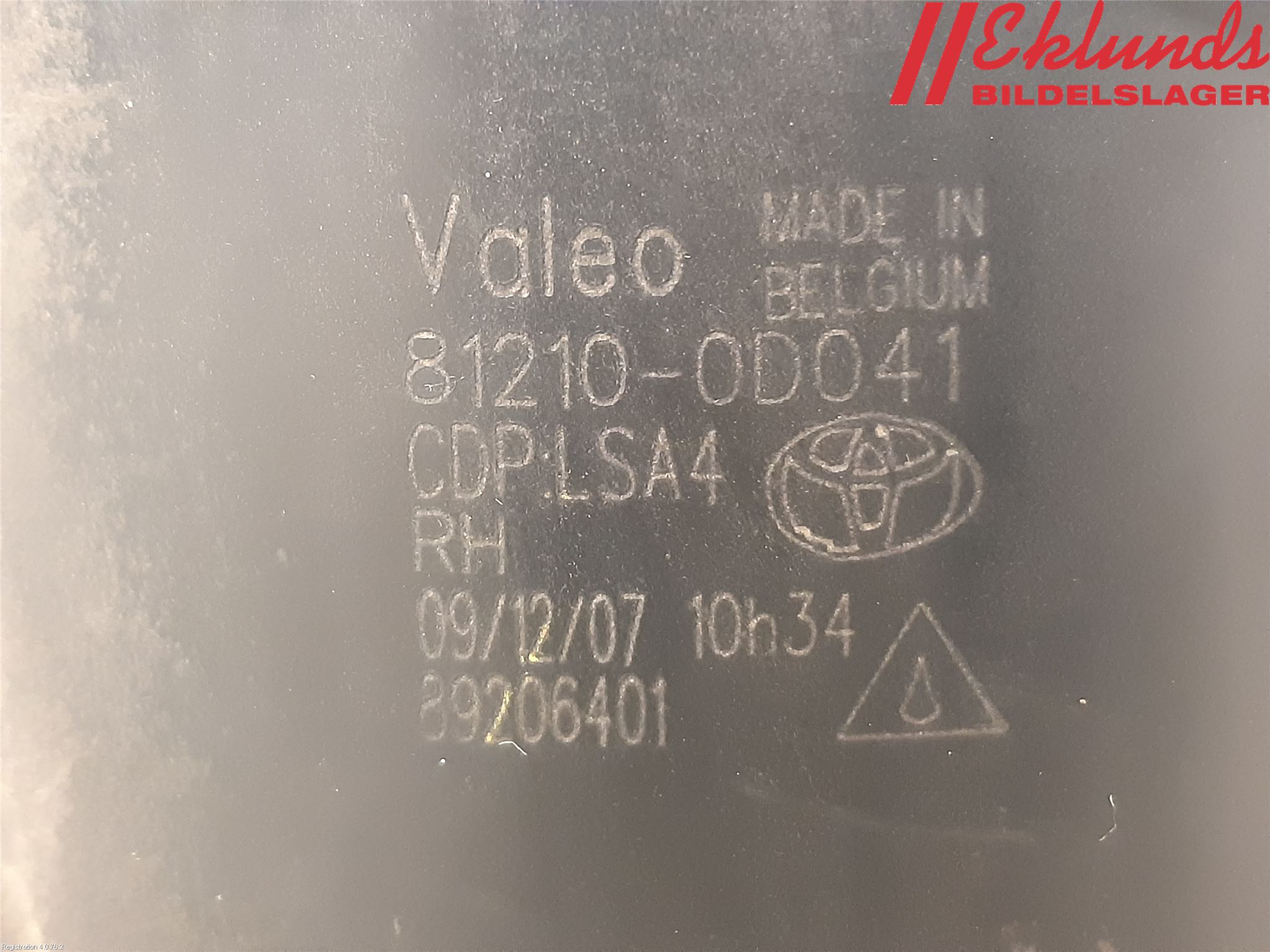 Toyota YARIS XP90 06-11 Dimljus-Varselljus Fram