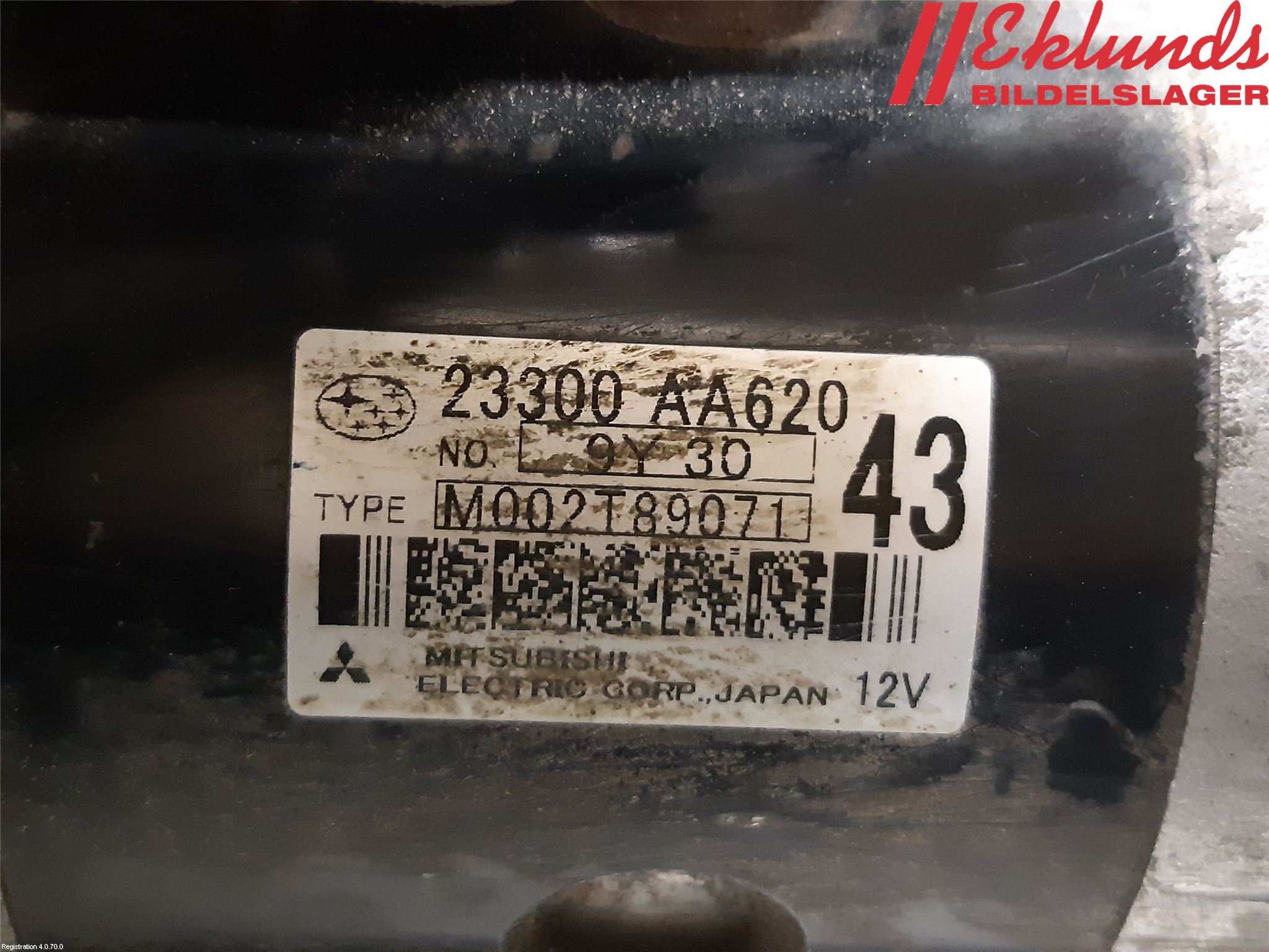 Subaru FORESTER SH  08-13 Startmotor Diesel
