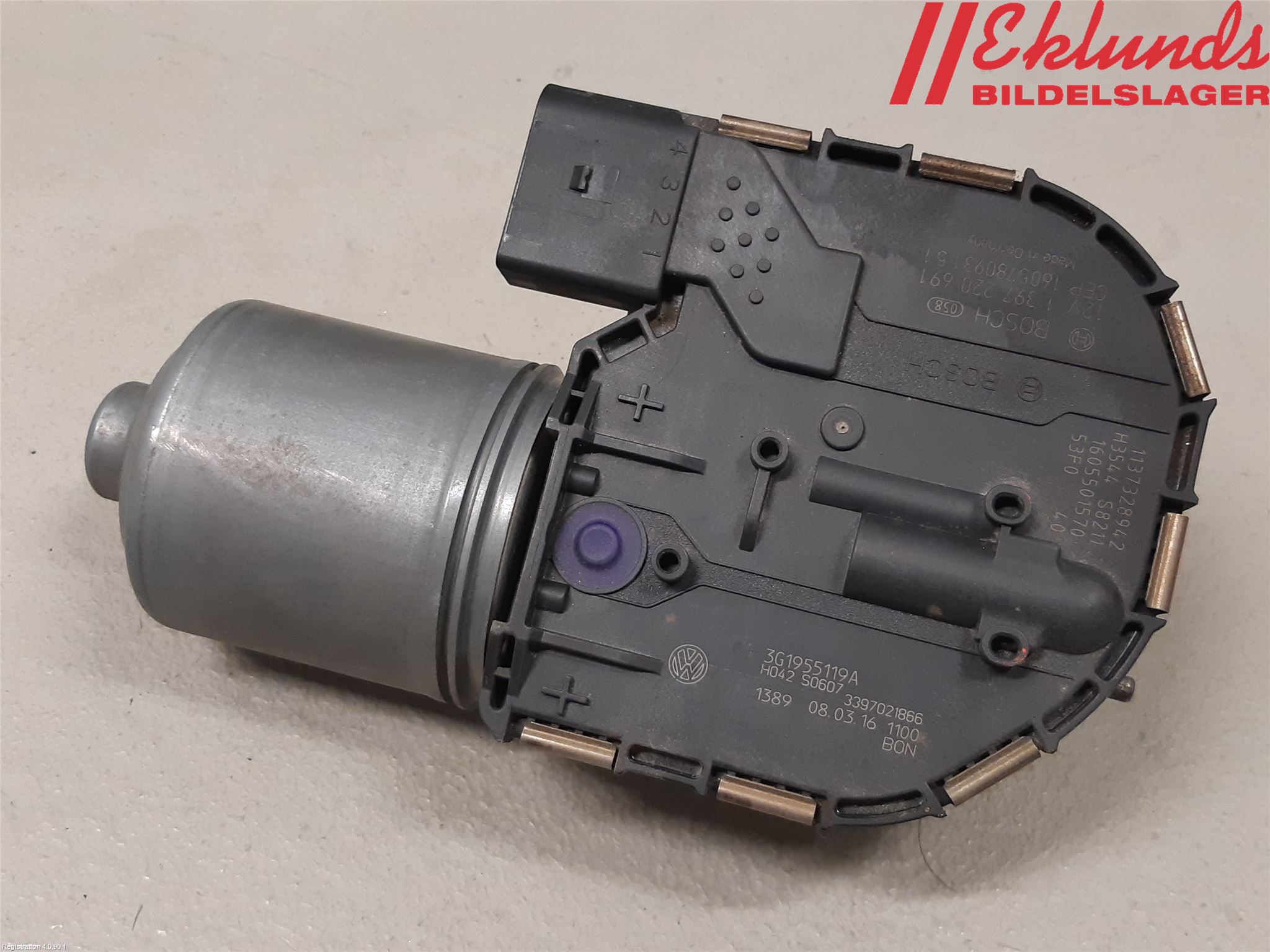 Volkswagen VW PASSAT 15-19 Torkarmotor Vindruta