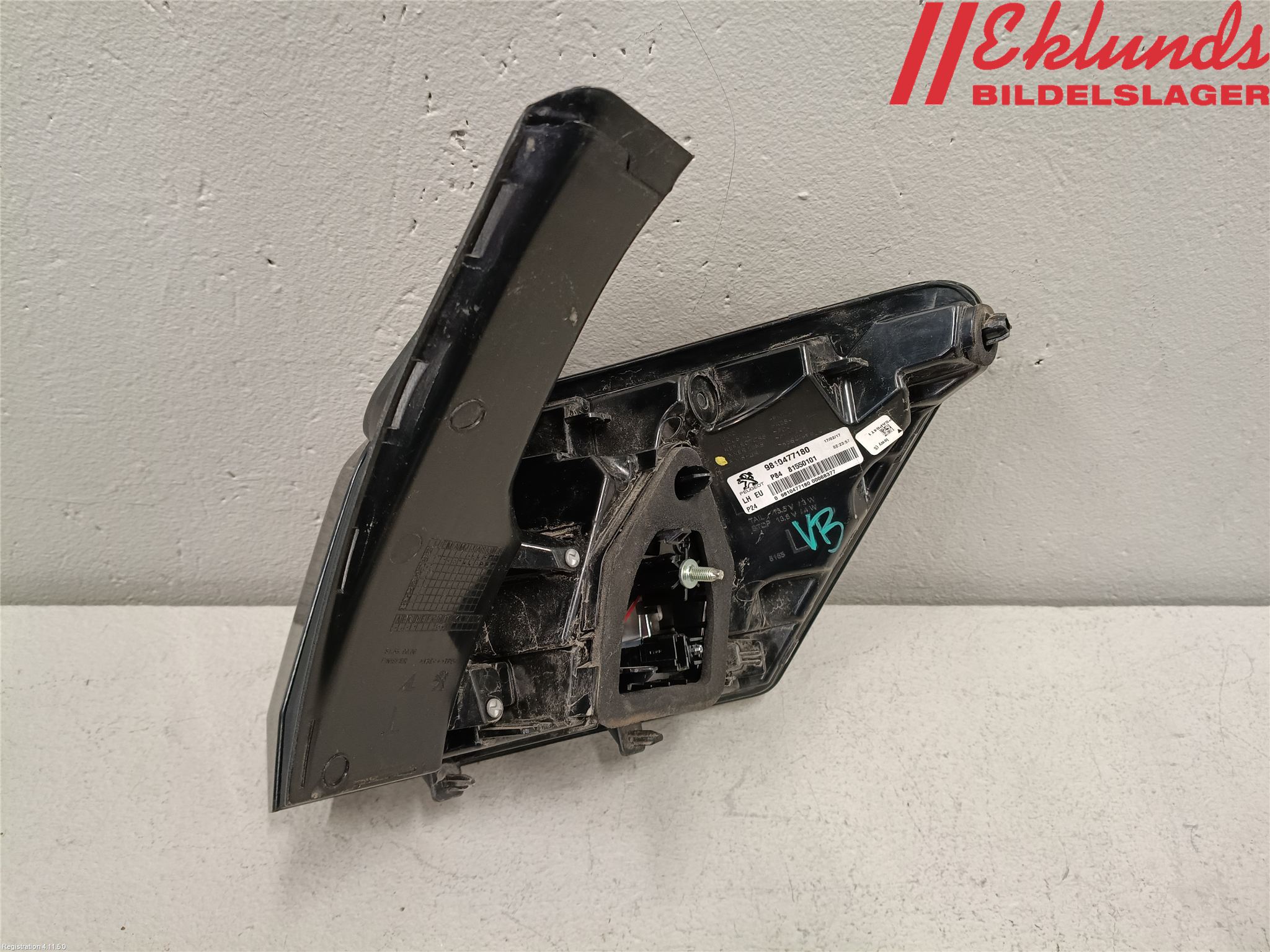 Peugeot 3008 17-24 Bakljus Vänster