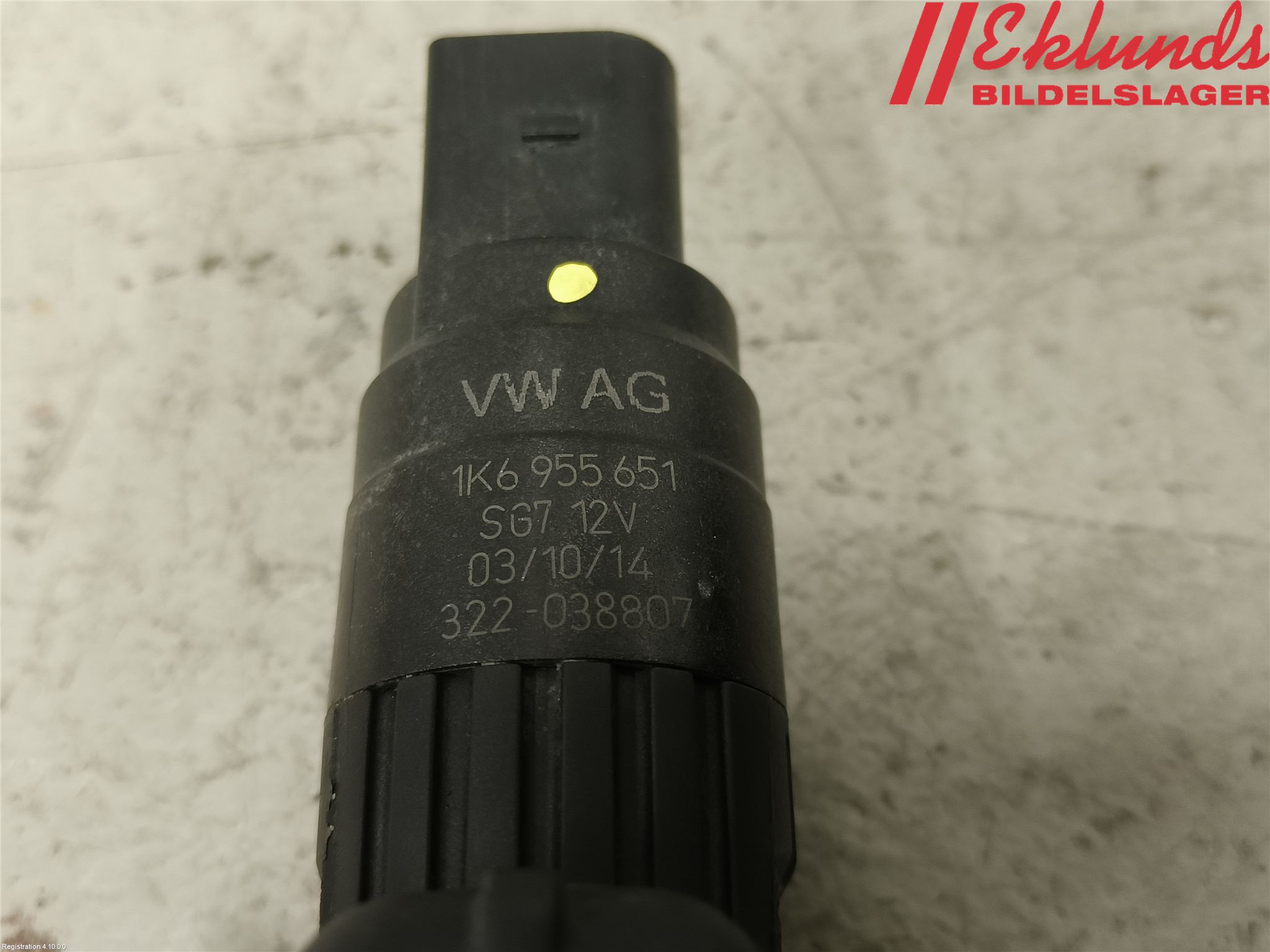 Volkswagen VW GOLF / E-GOLF VII 13-20 Spolarpump Vindruta