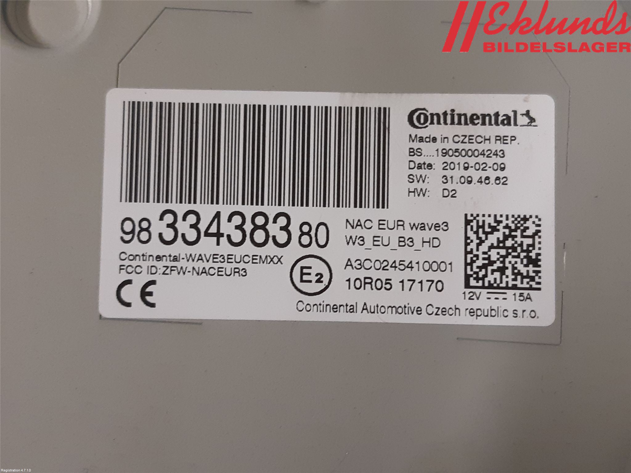 Peugeot 508 19- Cd Radio - Multimediapanel