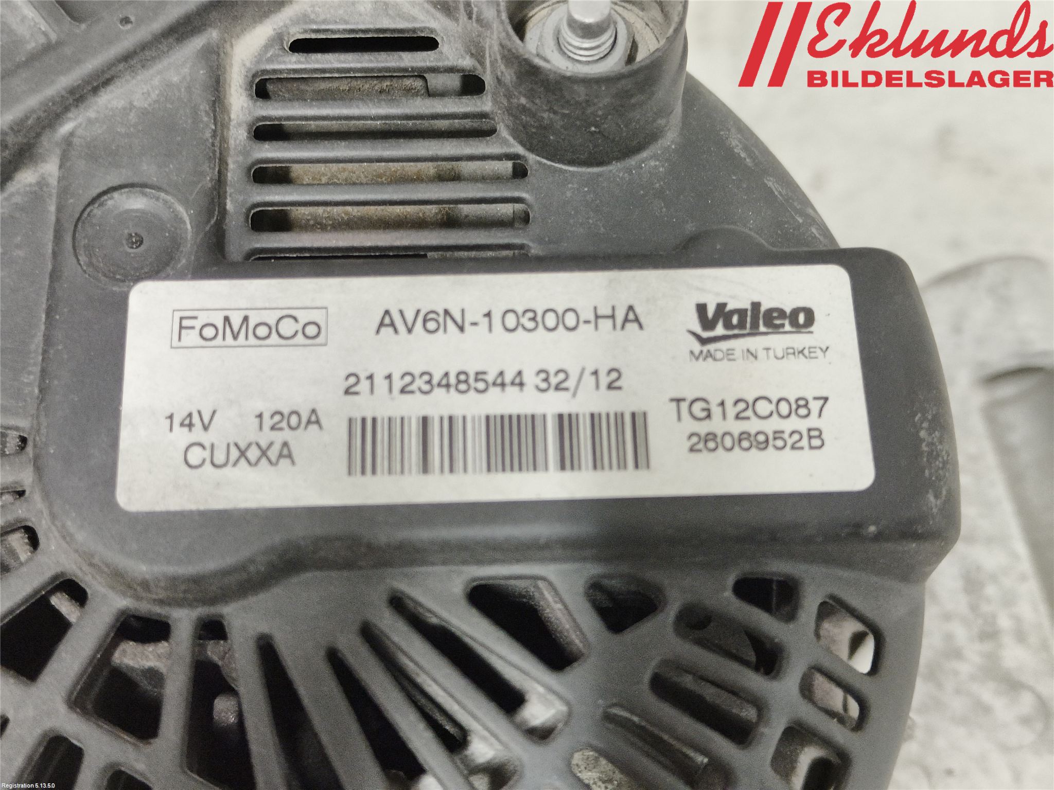 Ford FIESTA 09-12 Generator