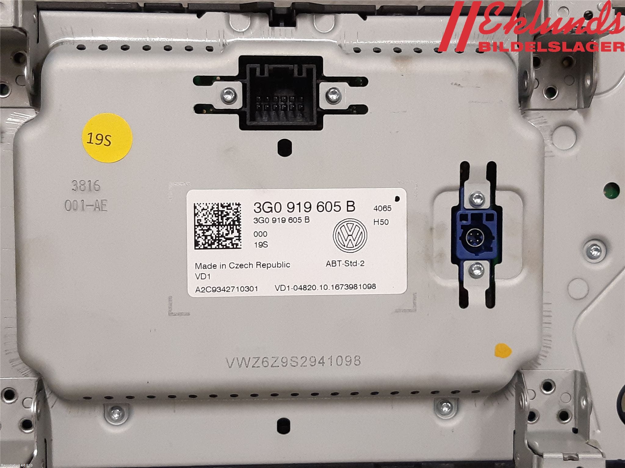 Volkswagen VW PASSAT 15-19 Cd Radio - Multimediapanel