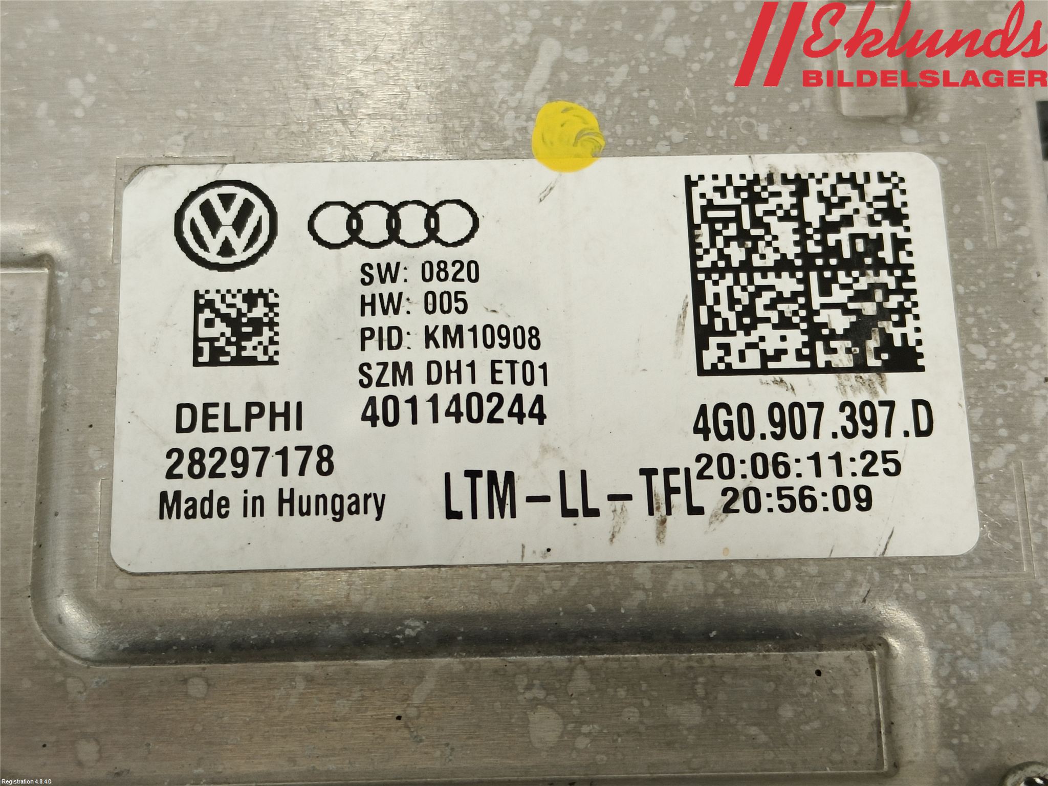Audi A6/S6 4G 11-18 Styrenhet Strålkastare
