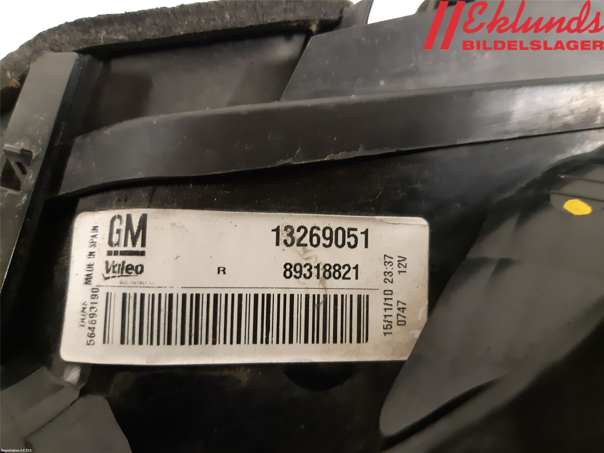 Opel CORSA D 07-14 Bakljus Höger