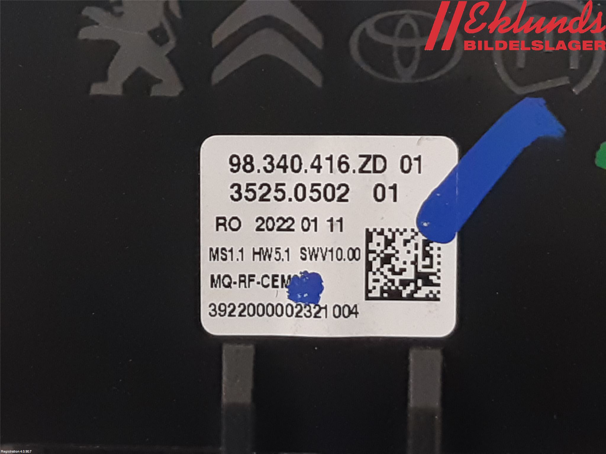 Toyota PROACE II 16- Ac Styrenhet Ac Manöveren