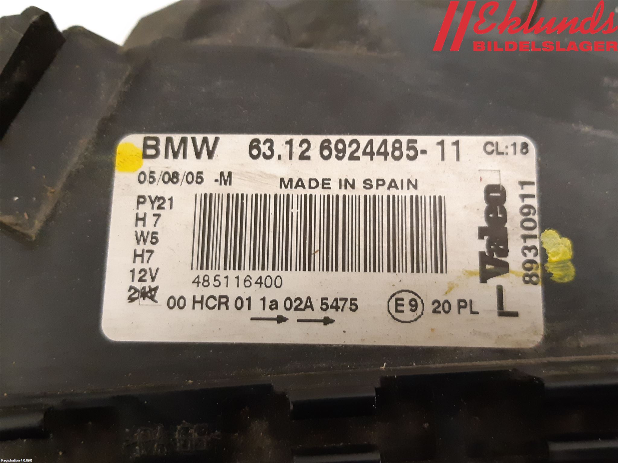 BMW 1 E87/81 5D/3D 03-11 Strålkastare Vänster