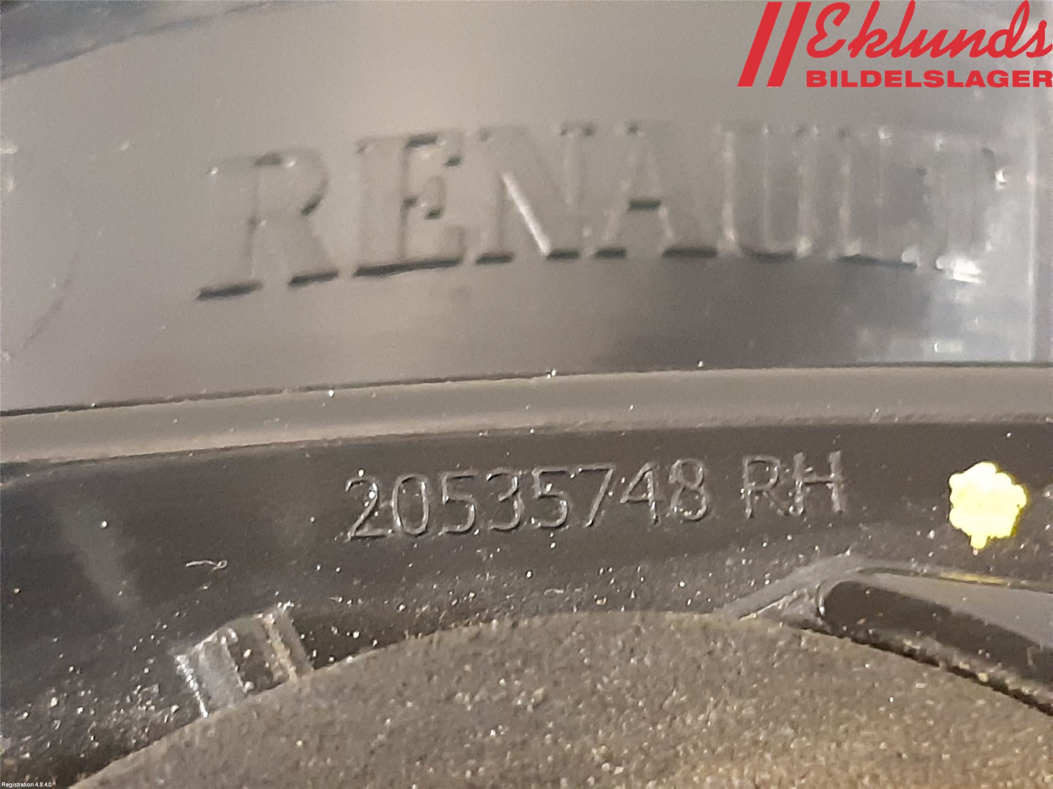 Renault CLIO IV 16-19 Bakljus Lucka Hö