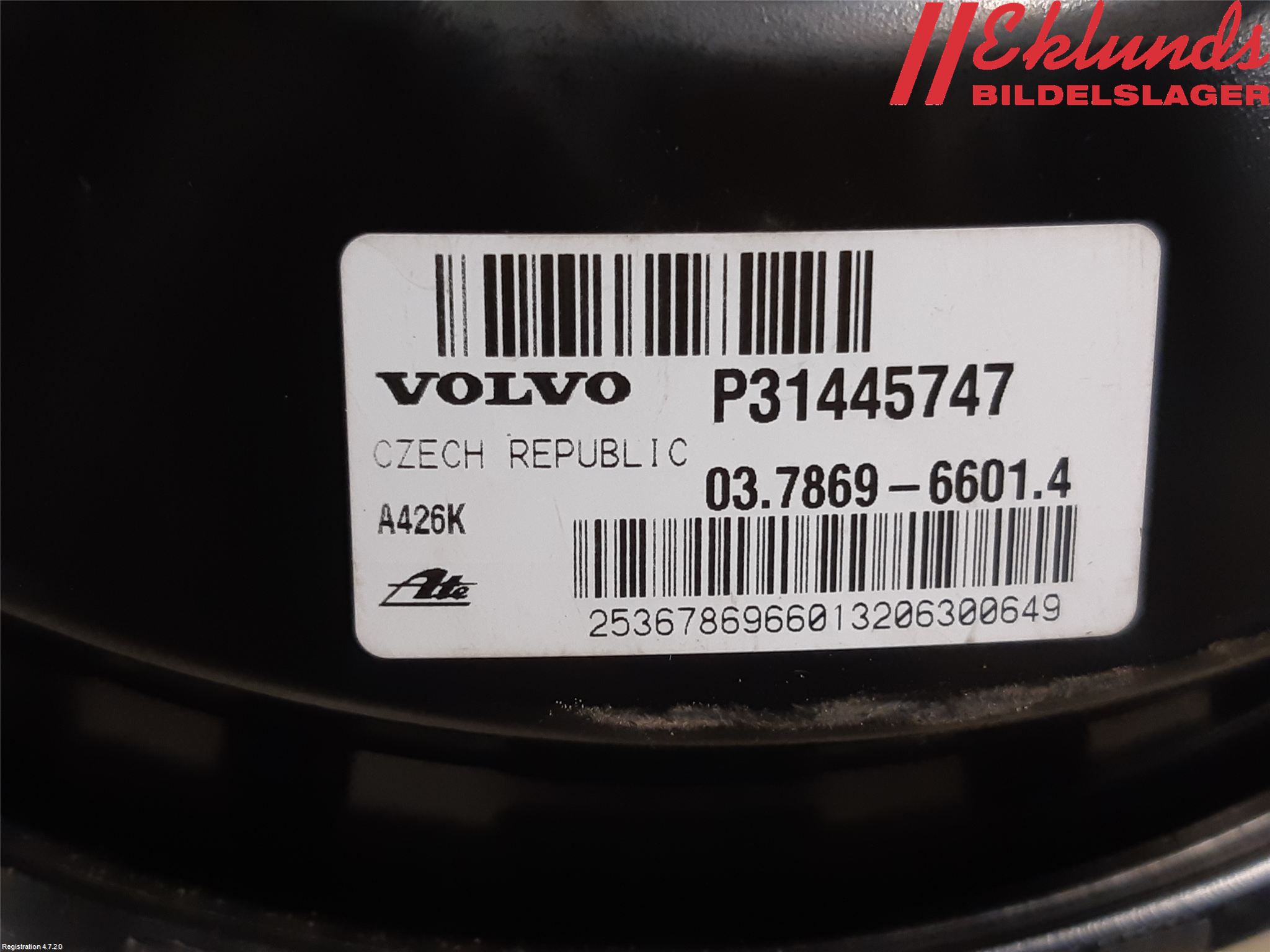 Volvo XC90/RECHARGE 16- Bromsservo