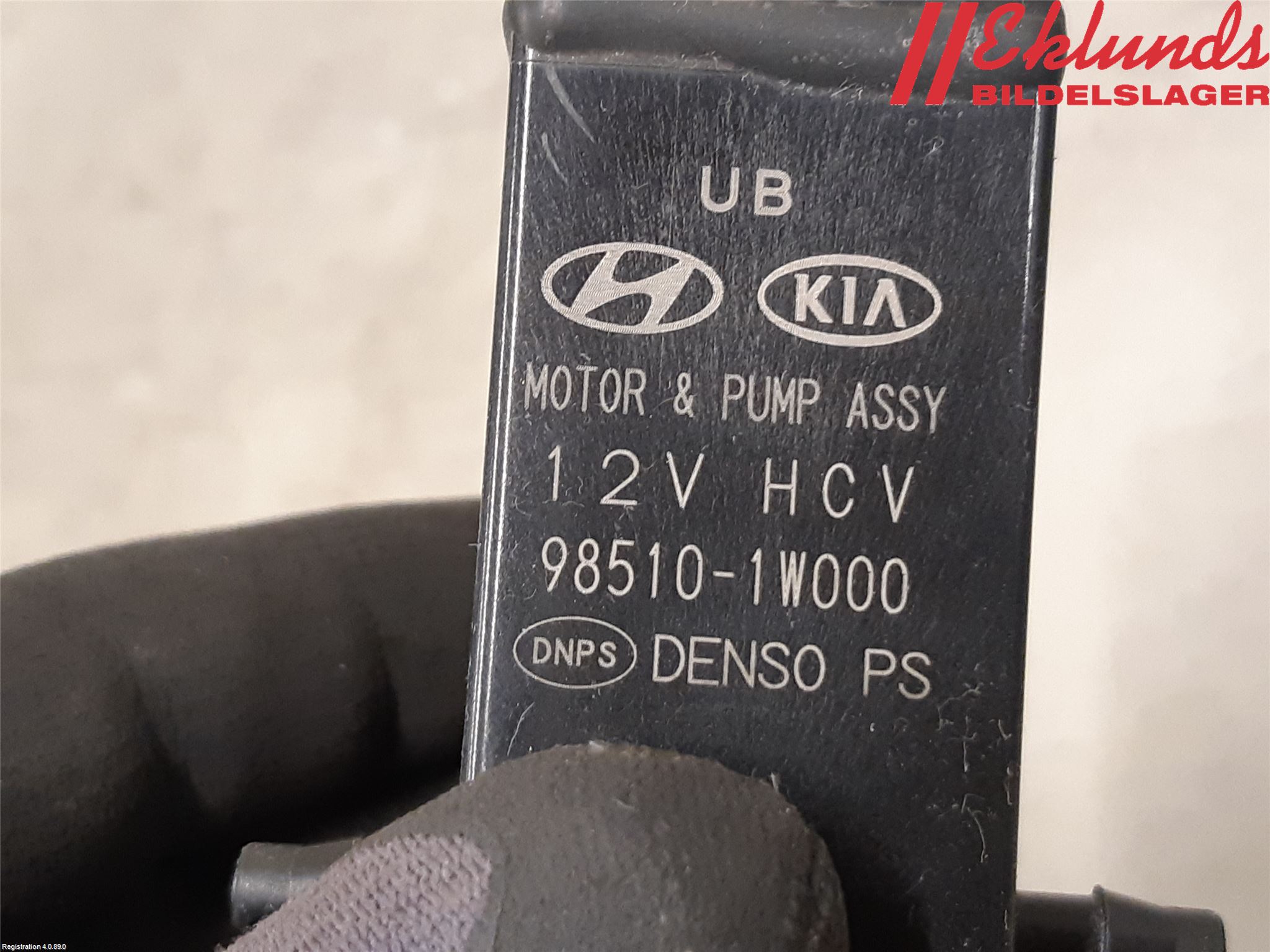 Kia CEED 12-18 Spolarpump Vindruta