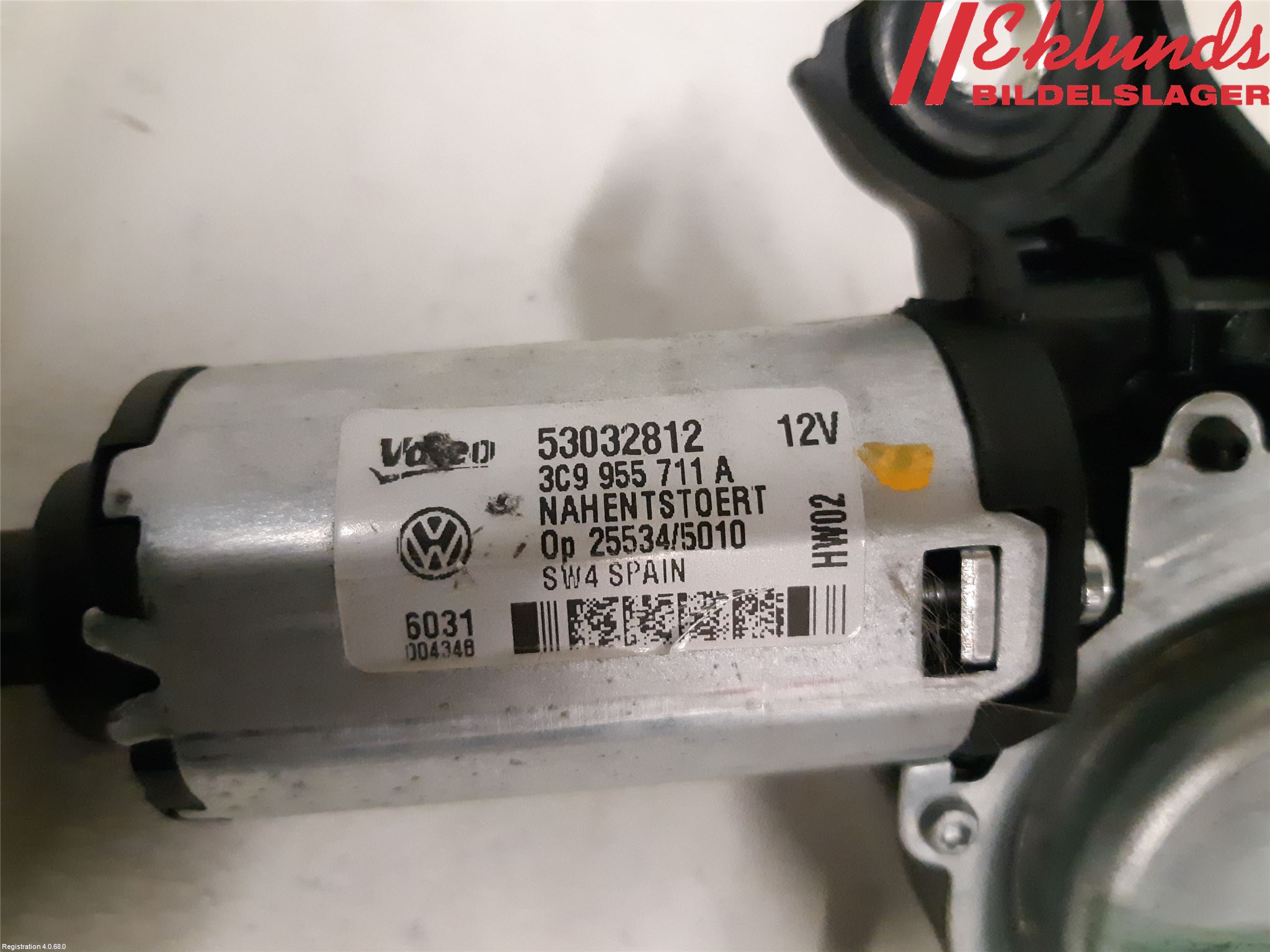 Volkswagen VW PASSAT 11-14 Torkarmotor Baklucka