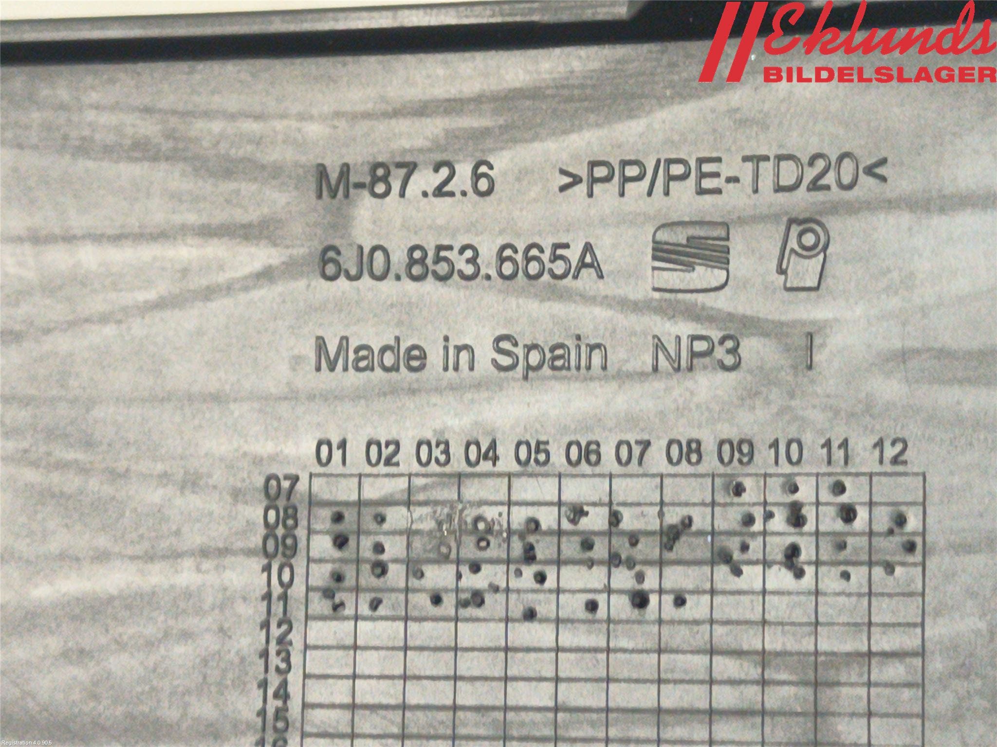 Seat IBIZA IV 08-16 Dimljussarg Fram