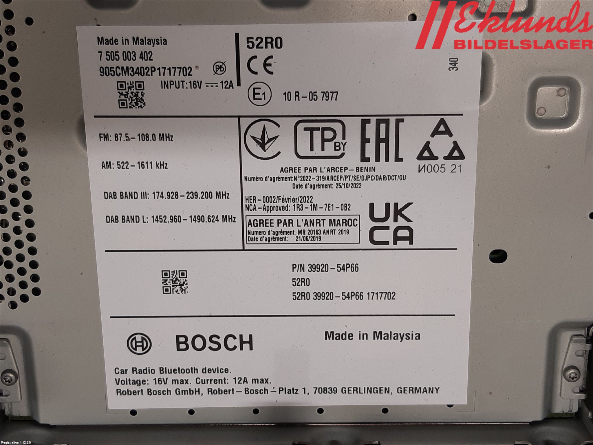 Suzuki VITARA 15- Cd Radio - Multimediapanel