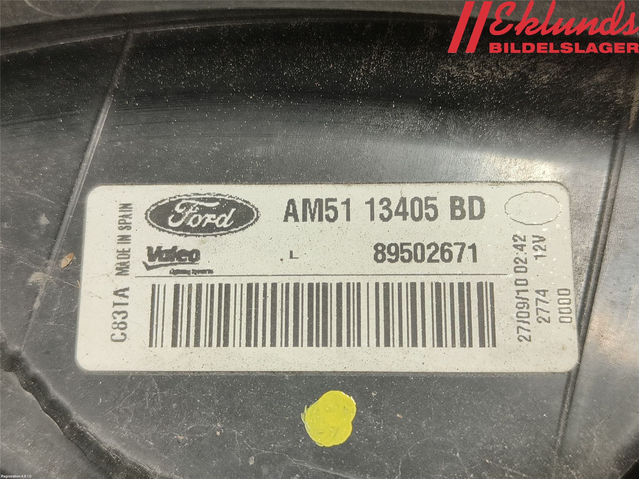 Ford C-MAX II  11-14 Bakljus Vänster