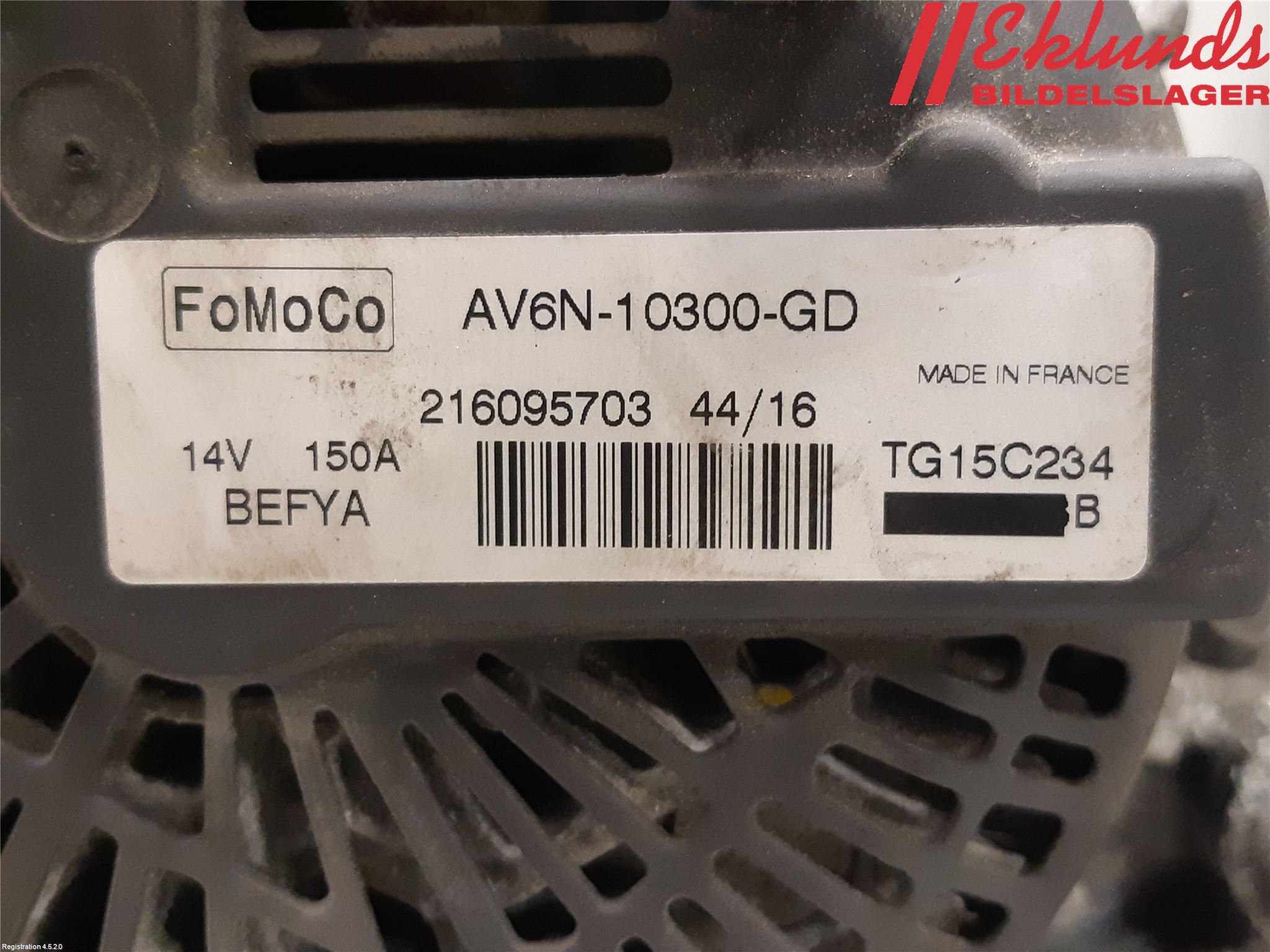 Ford TRANSIT/TOURNEO CONNECT 13-22 Generator