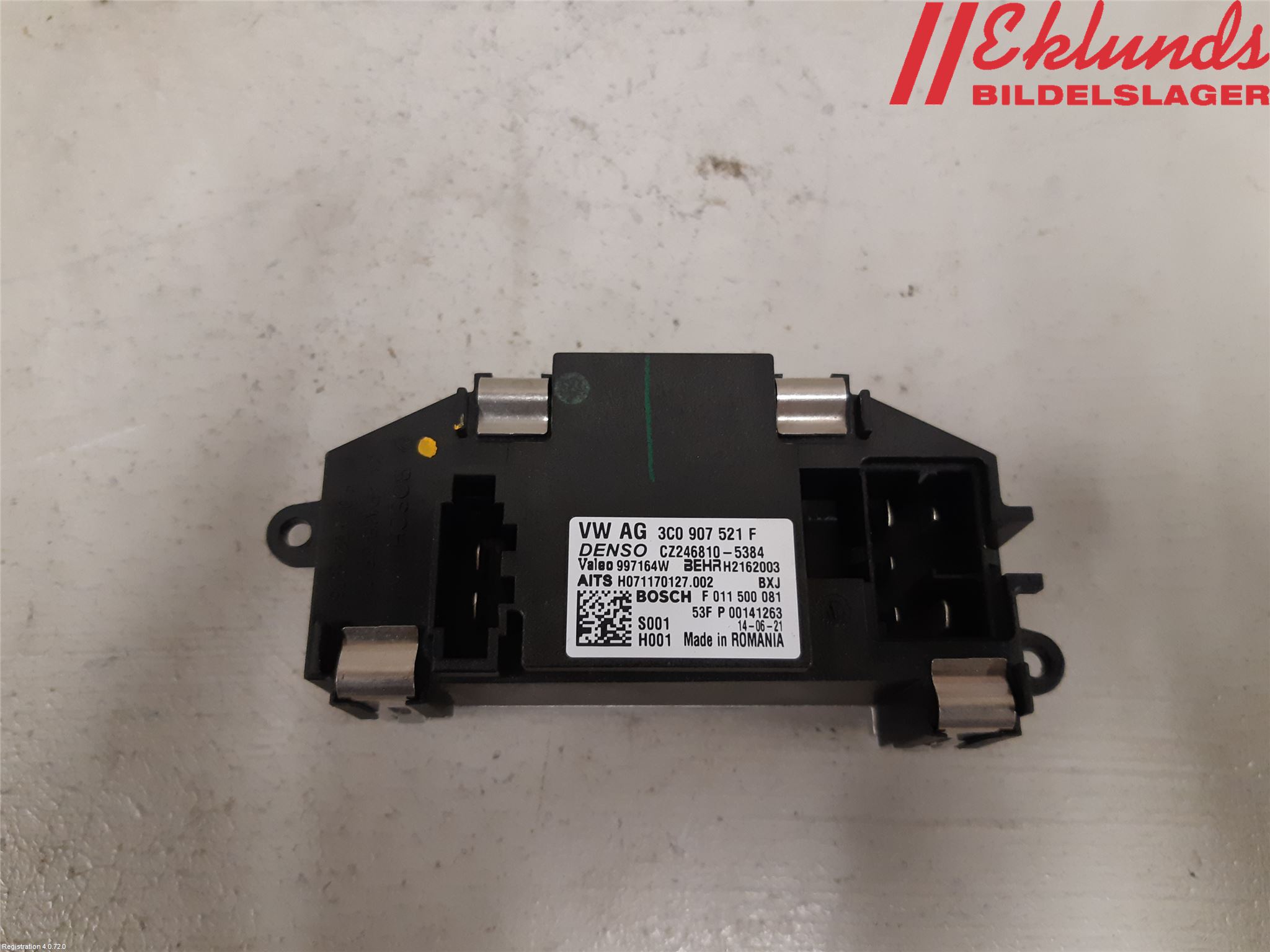 Volkswagen VW PASSAT 05-11 Värmefläktsmotstånd