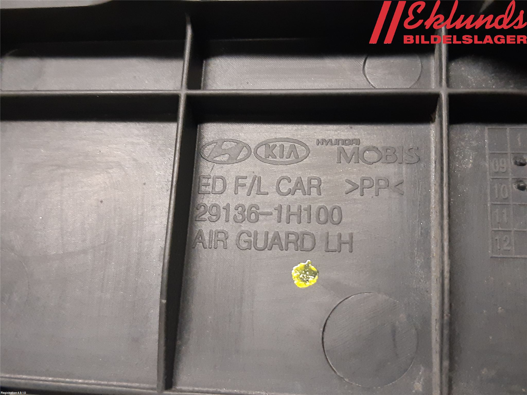 Kia CEED 06-12 Deflektor Plåt-Plast Kylning