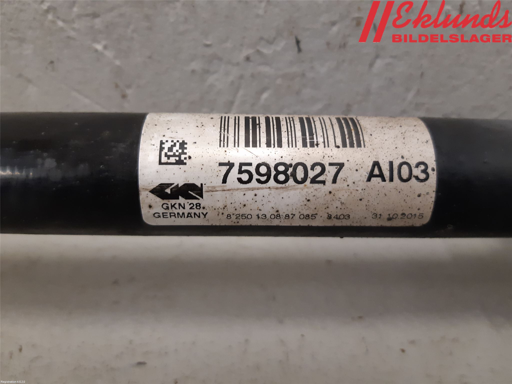 BMW X3 F25 10-17 Drivaxel Fram Vänster