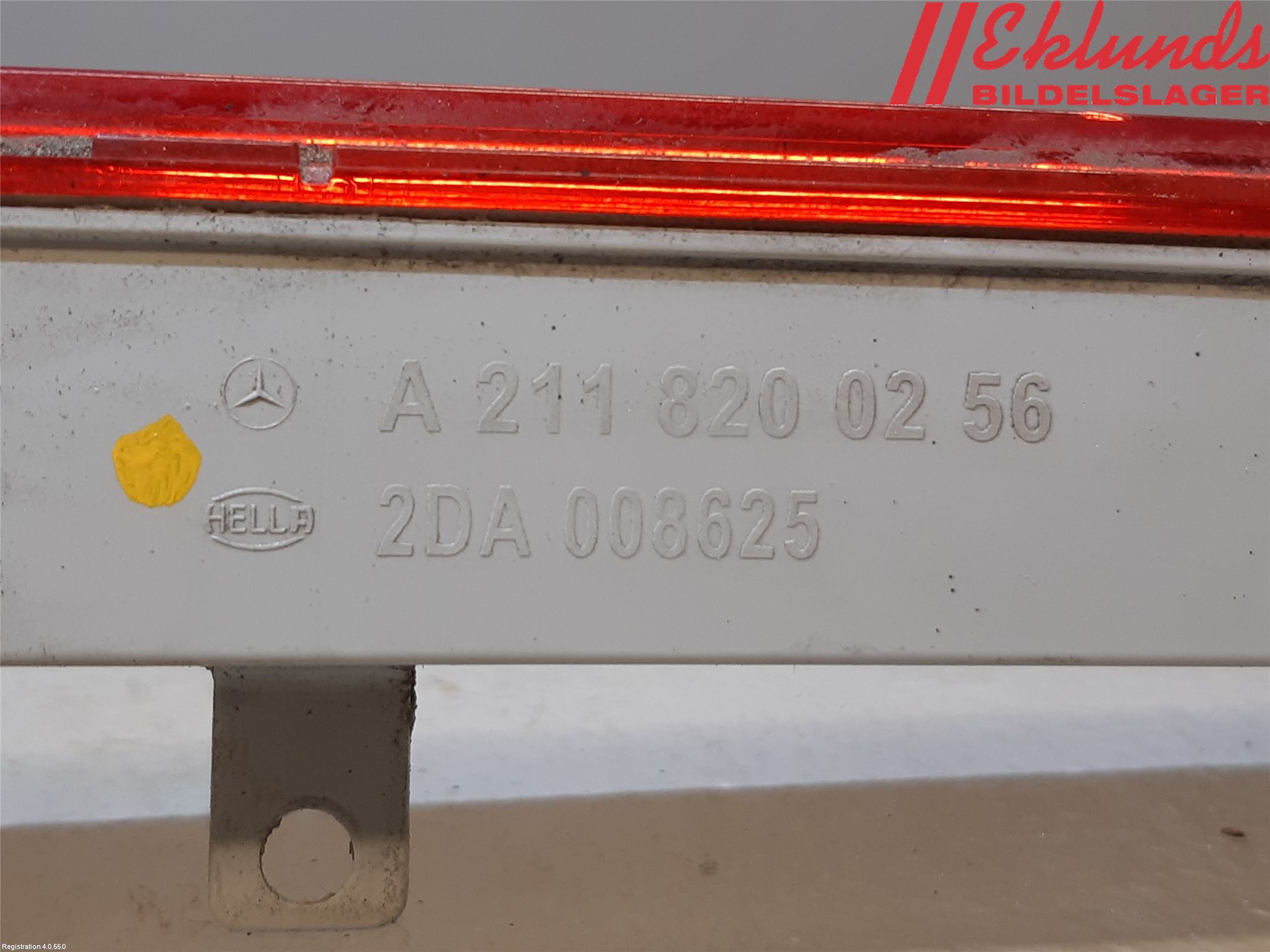 Mercedes-Benz MB E-KLASS (W211) 02-09 Bromsljus Bakruta