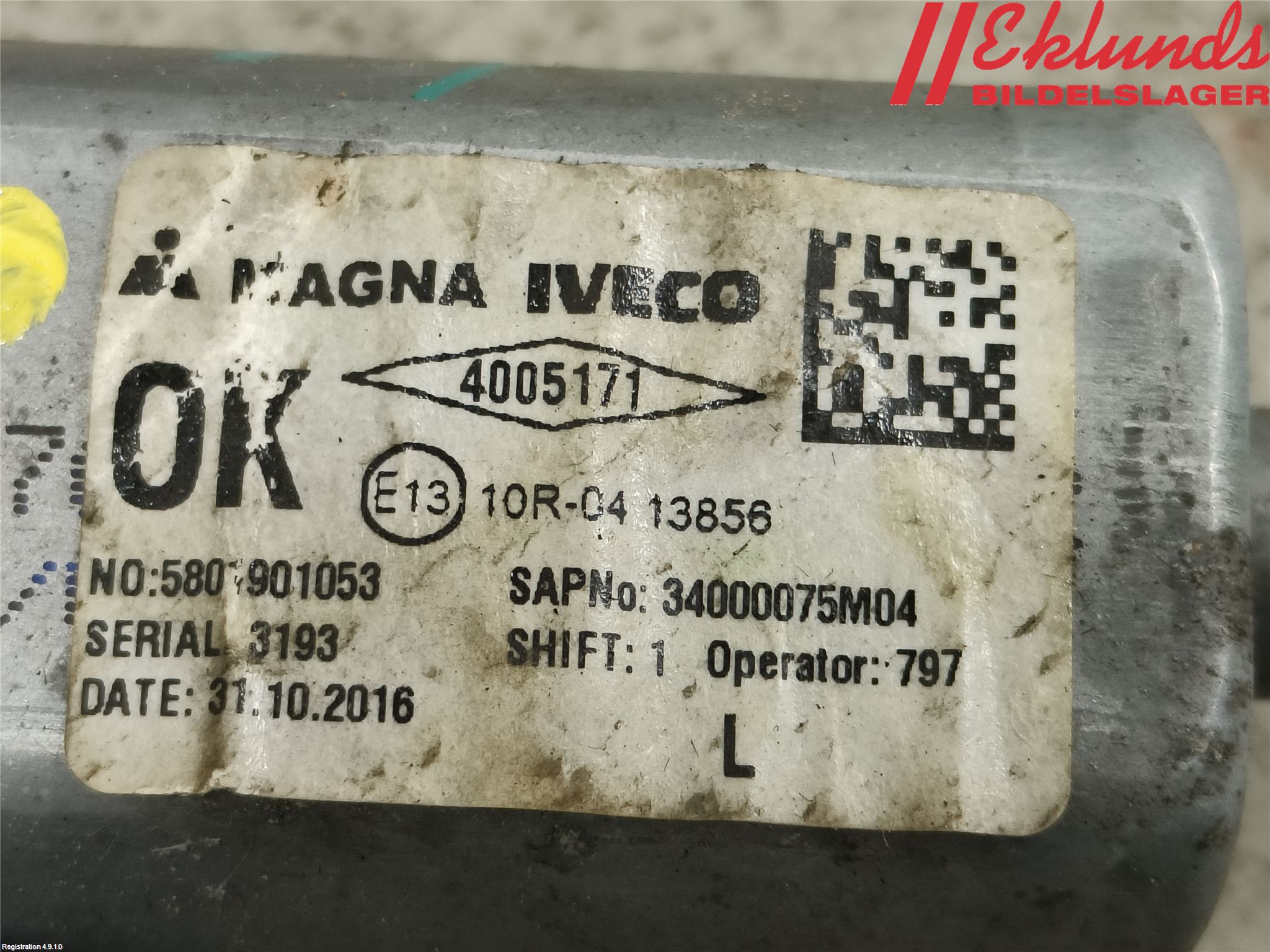 Iveco DAILY 14->> Fönsterhiss El Kompl