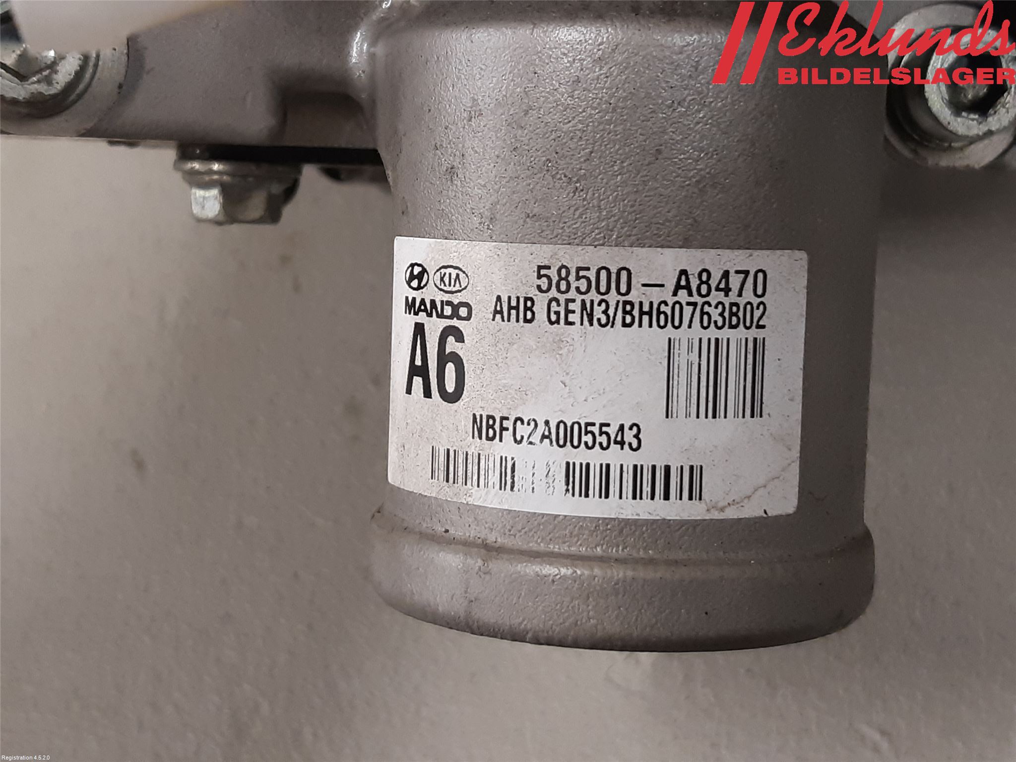 Kia OPTIMA 16-20 Broms Huvudcylinder