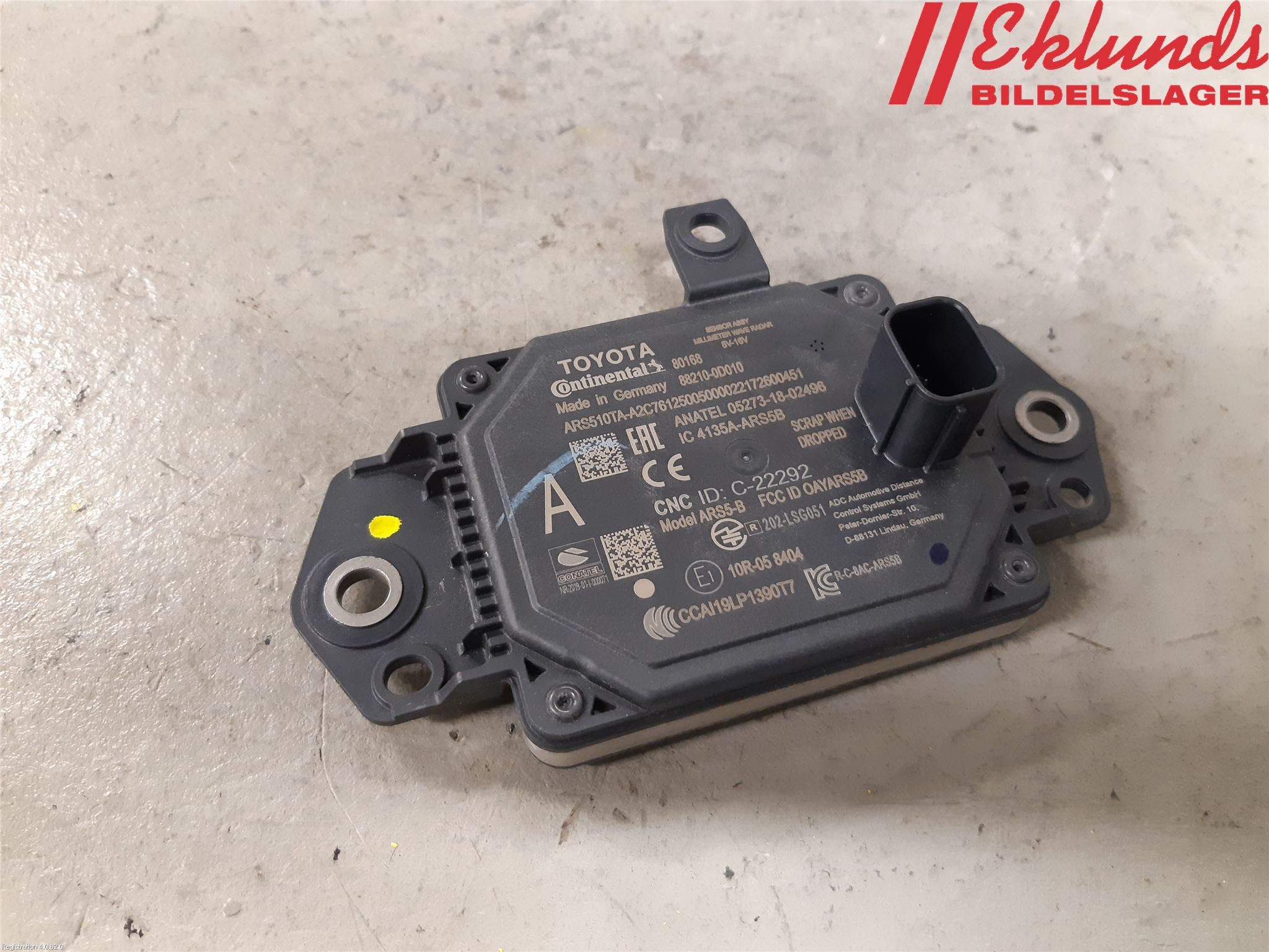 Toyota YARIS CROSS XP21 21- Sensor Aktivt Kollisionsskydd