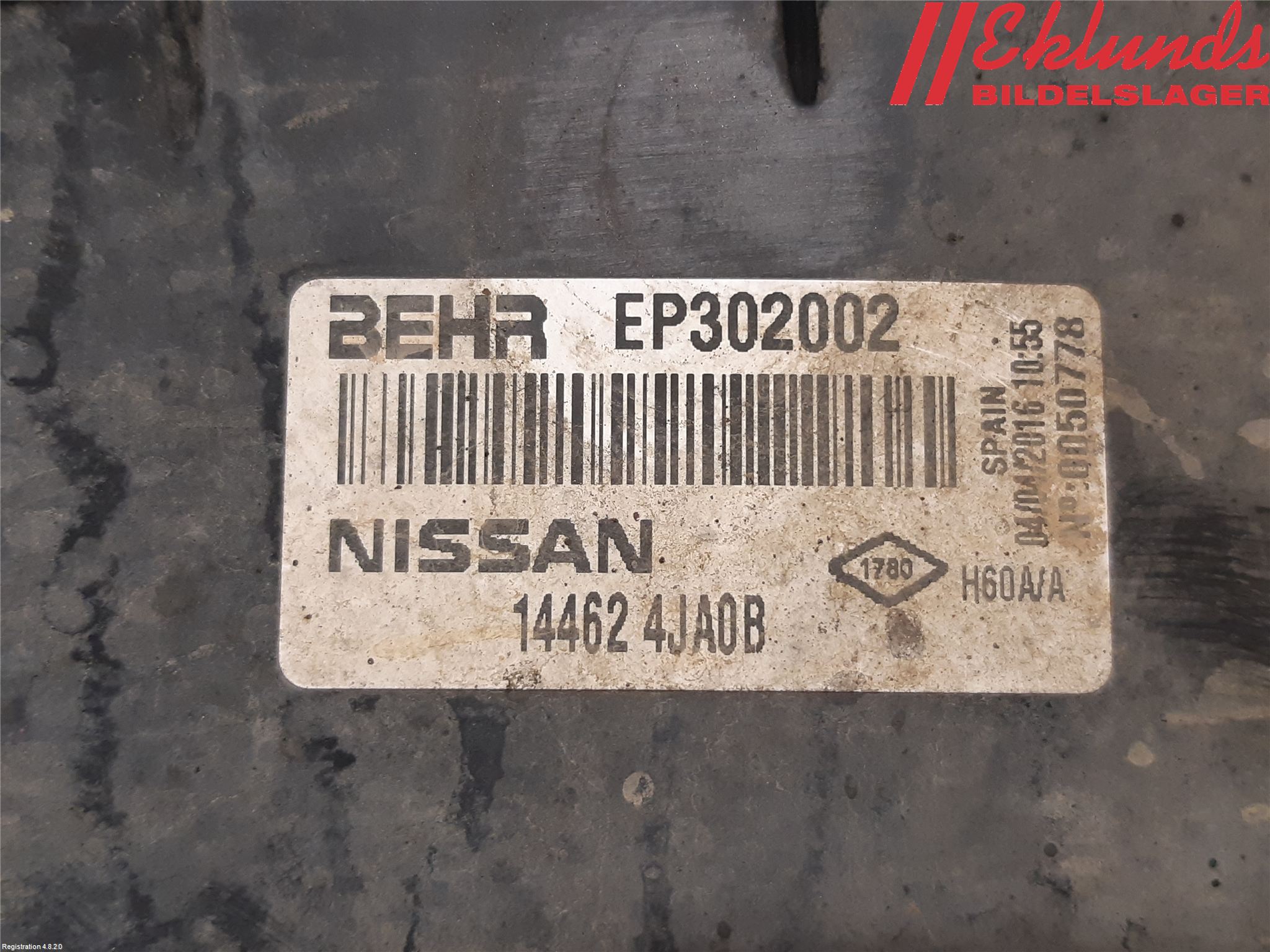Nissan NAVARA 05-16 Deflektor Plåt-Plast Kylning