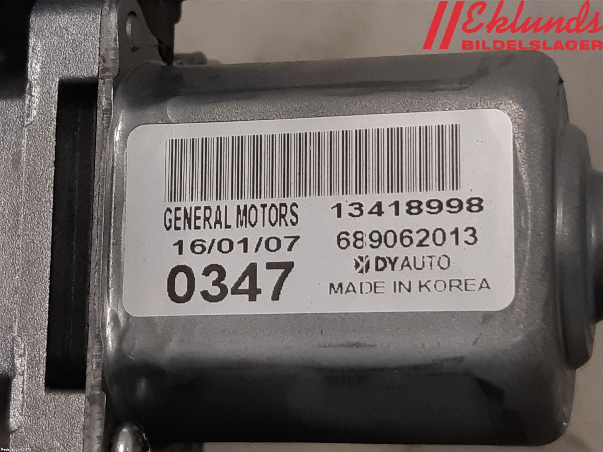 Opel ASTRA K 16-22 Torkararm-Bakruta