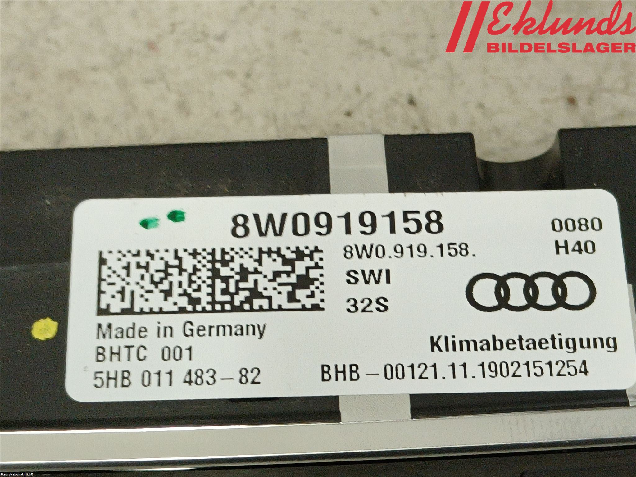 Audi A4/S4 B9 20- Strömställare Övrigt