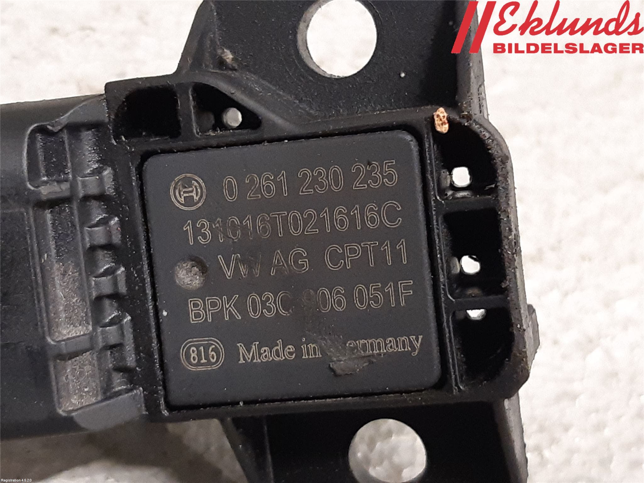 Volkswagen VW TRANSP/CARAVELLE (T5) 04-15 Givare Laddluftstryck