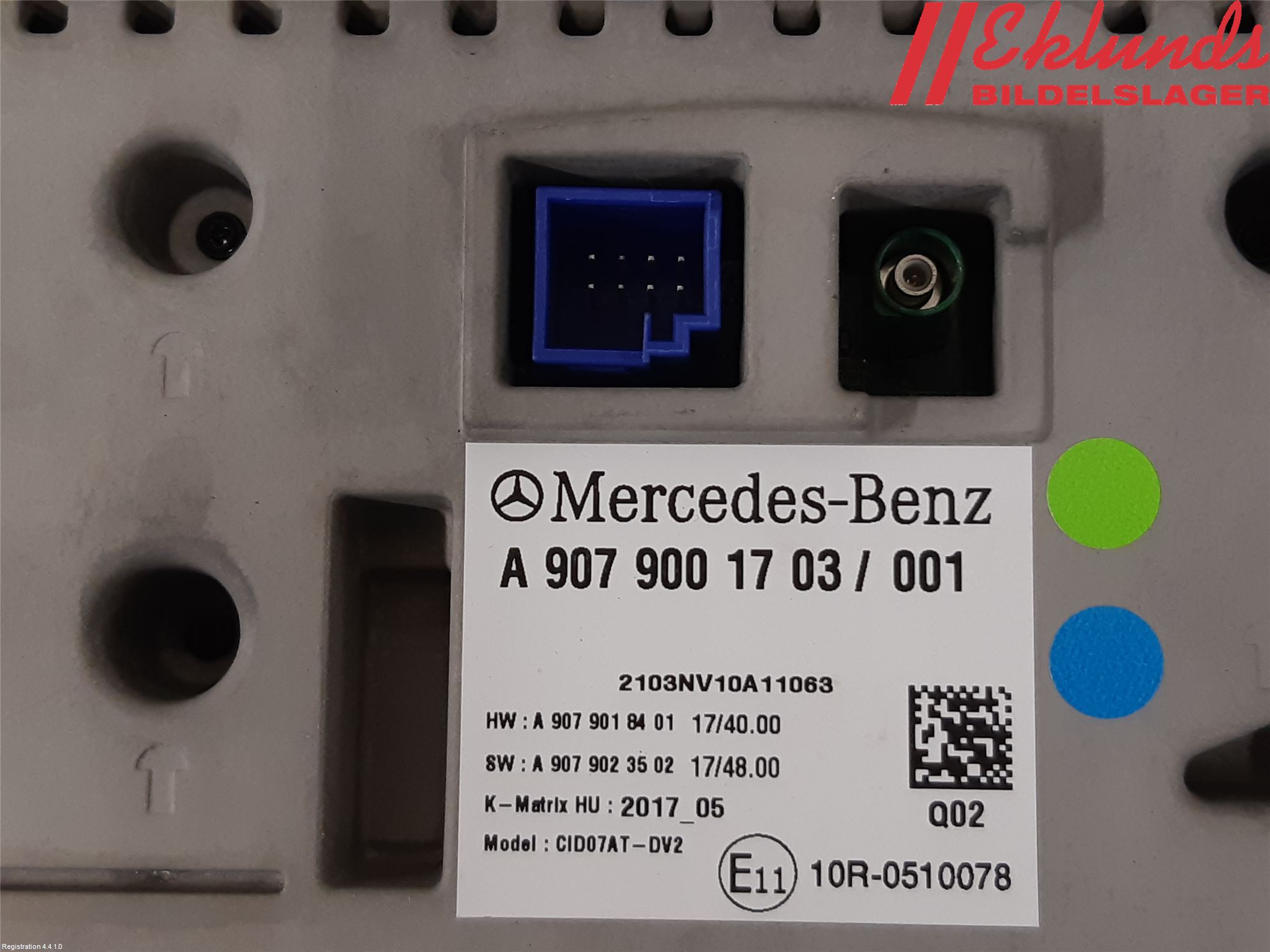 Mercedes-Benz MB SPRINTER (W907/W910) 19- Bildskärm