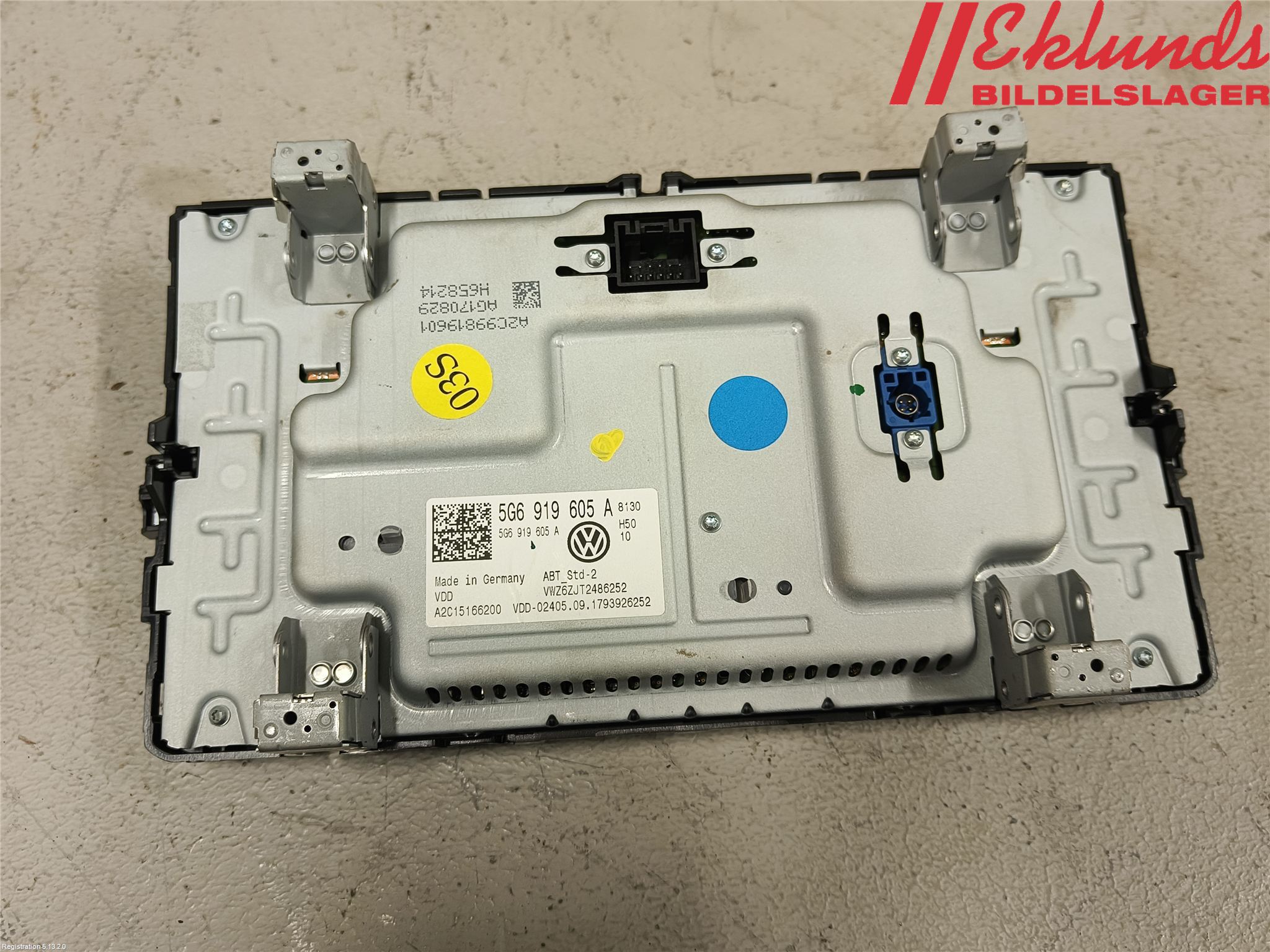 Volkswagen VW GOLF / E-GOLF VII 13-20 Cd Radio - Multimediapanel