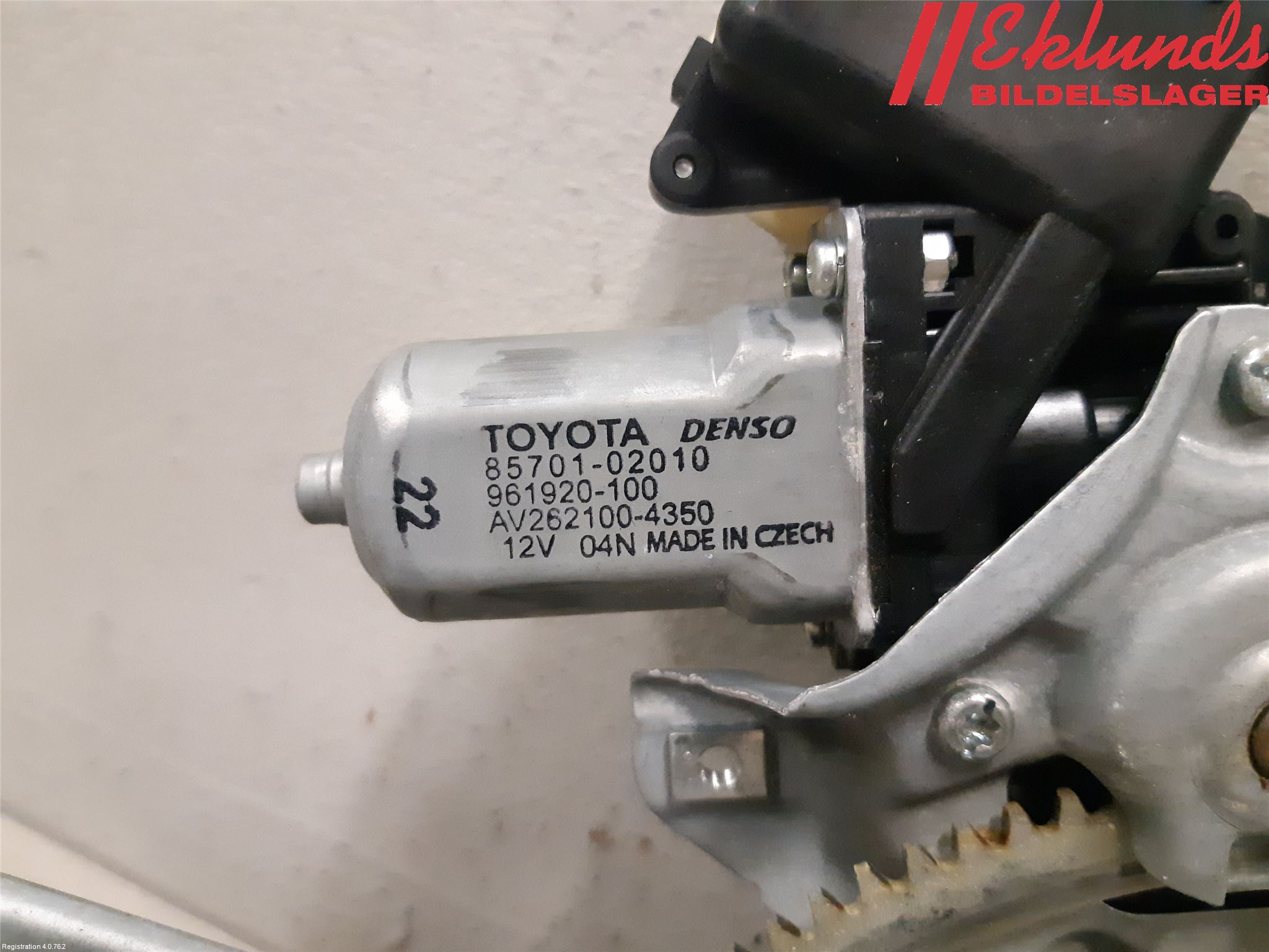 Toyota AURIS 10-12 Fönsterhiss El Kompl