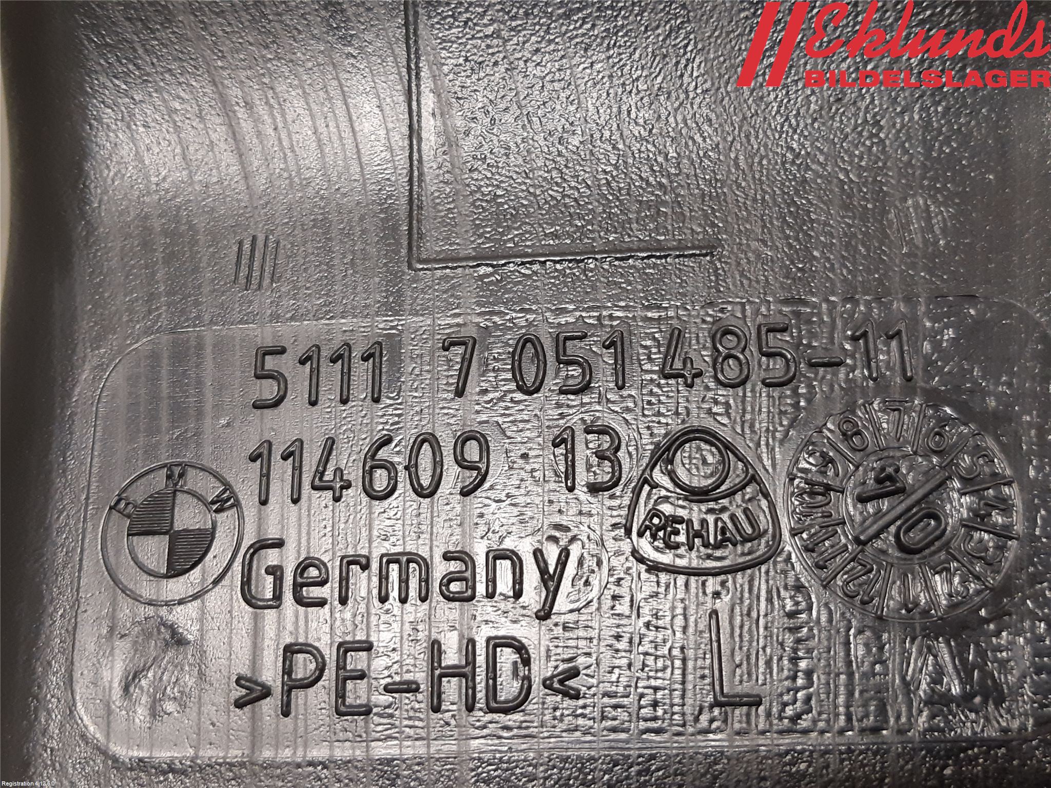 BMW 6 E63/64    02-10 Deflektor Plåt-Plast Kylning