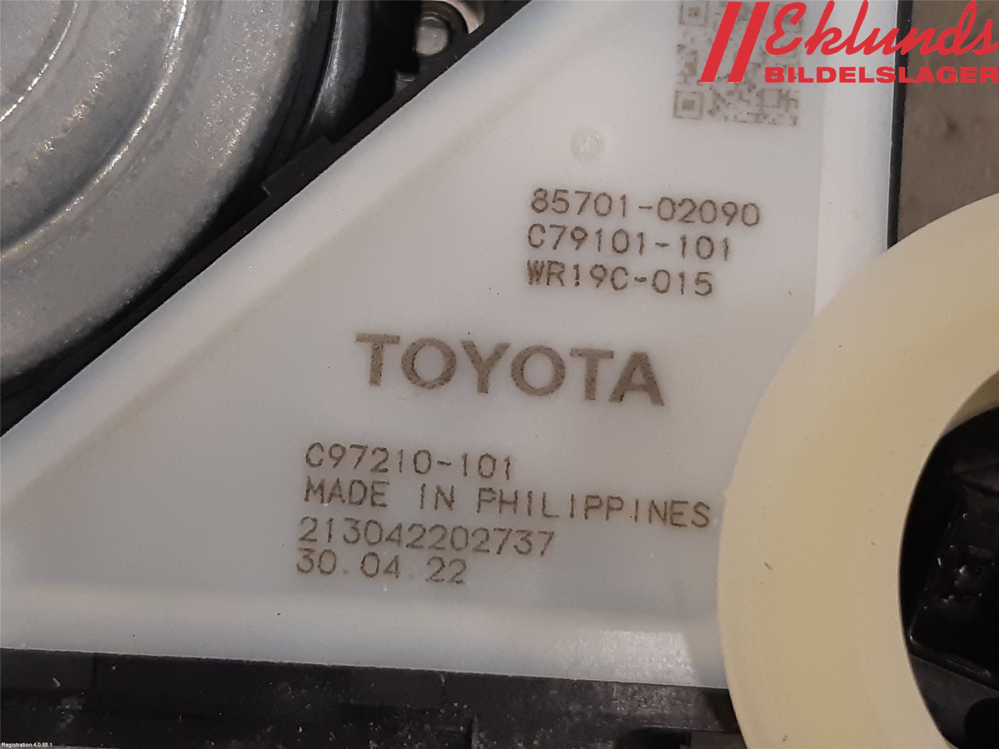Toyota COROLLA 19- Fönsterhiss El Kompl