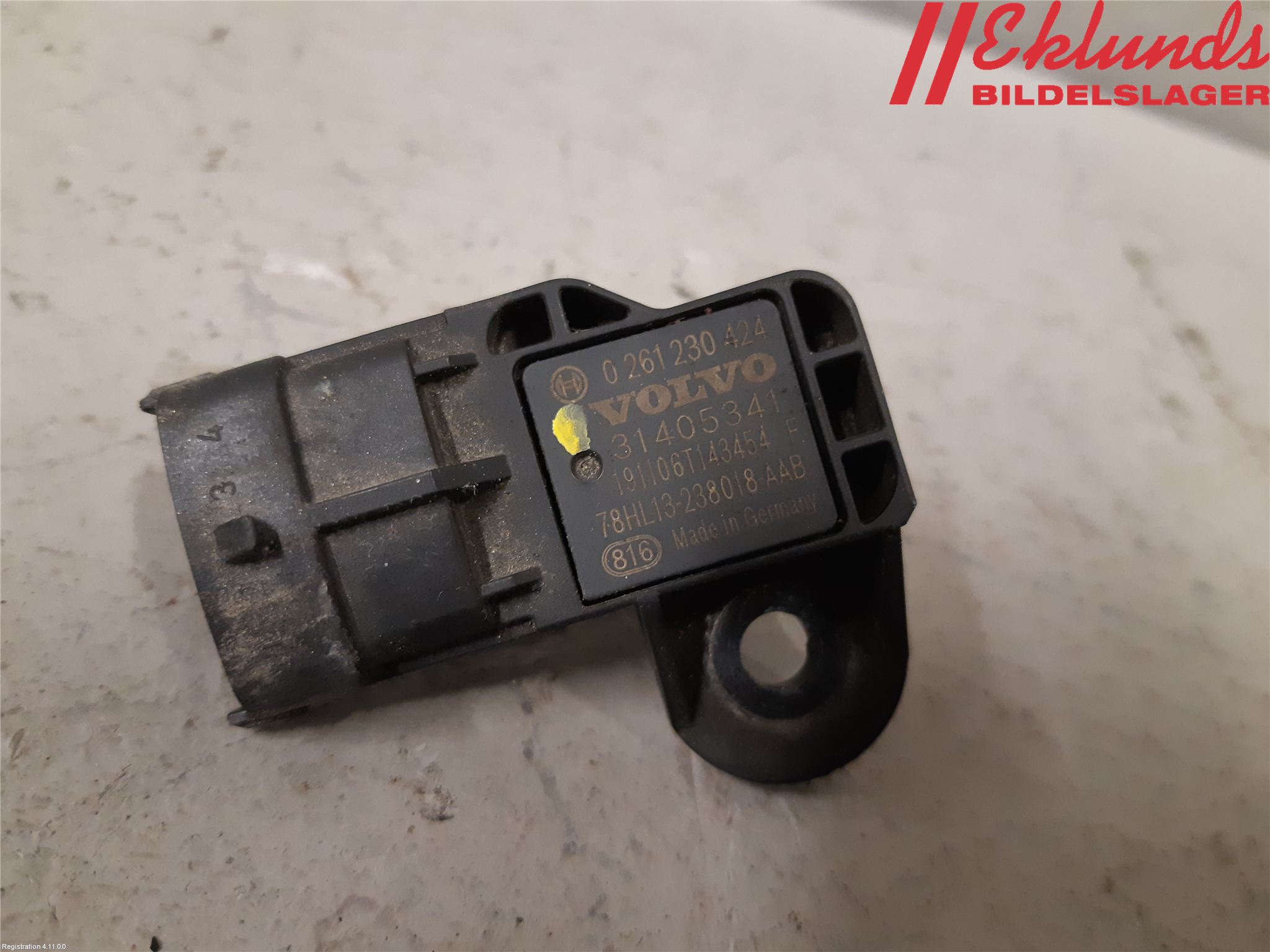 Volvo V60 19- Givare Laddluftstryck