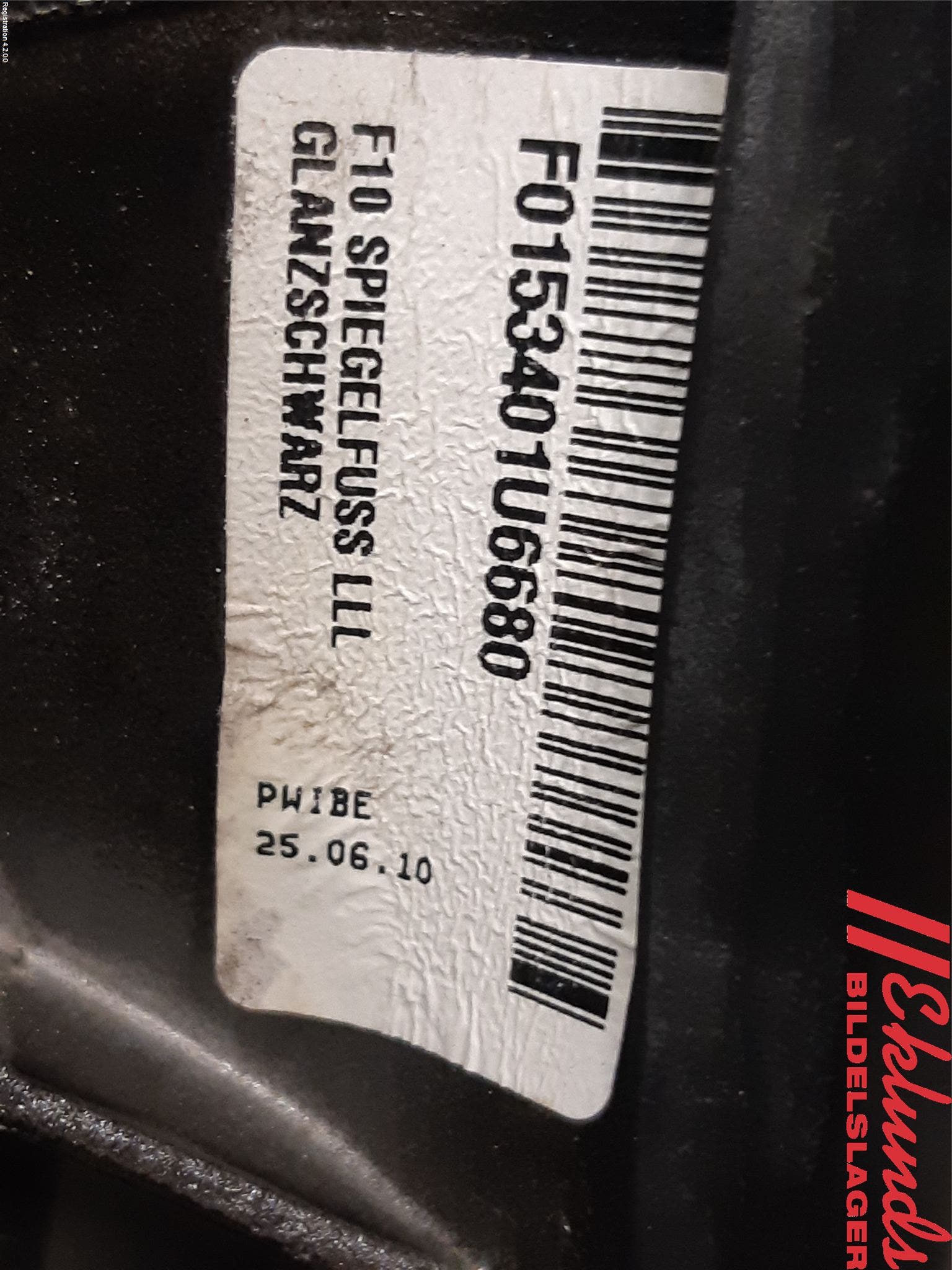 BMW 5 F10/F11/F18 09-17 Spegel Yttre El Vä