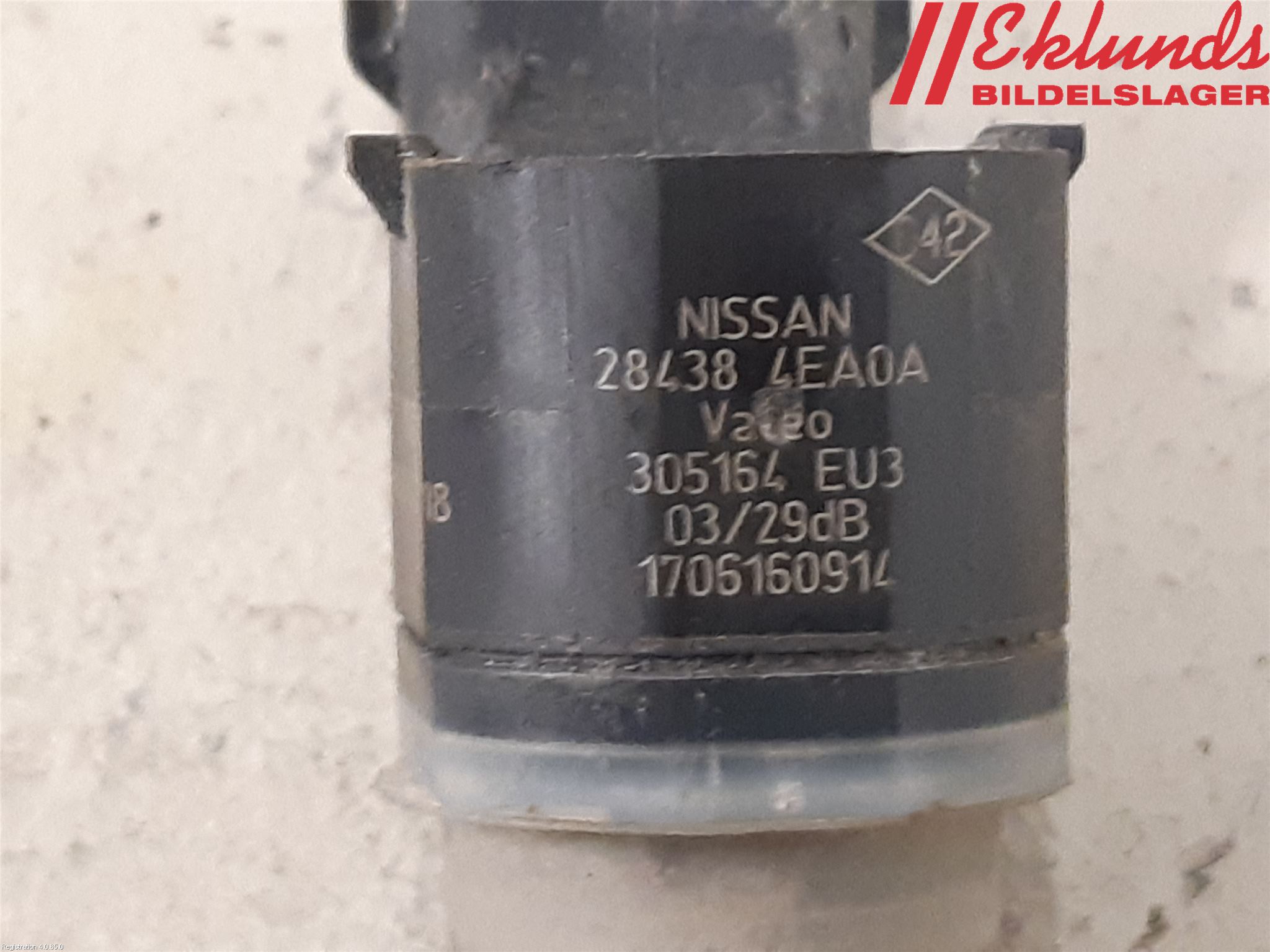 Nissan QASHQAI 14-17 Parkeringshjälp Backsensor