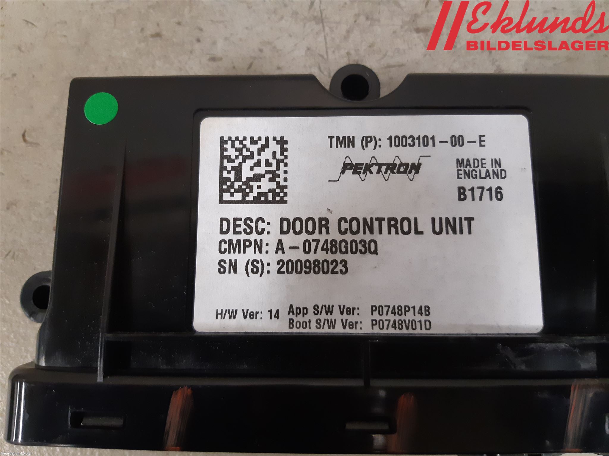 Tesla MODEL S 13- Styrenhet Dörr