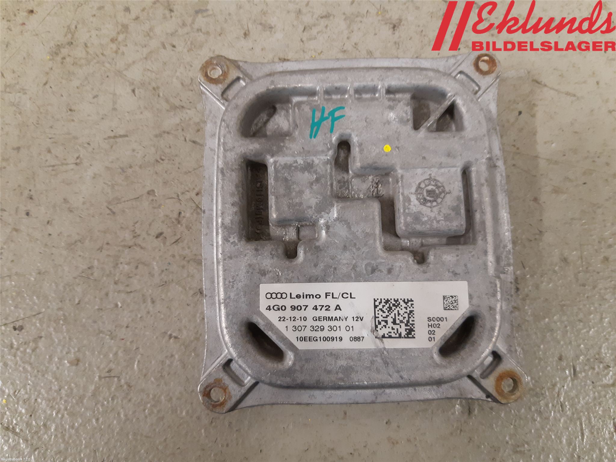 Audi A7/S7 4G 11-17 Styrenhet Strålkastare