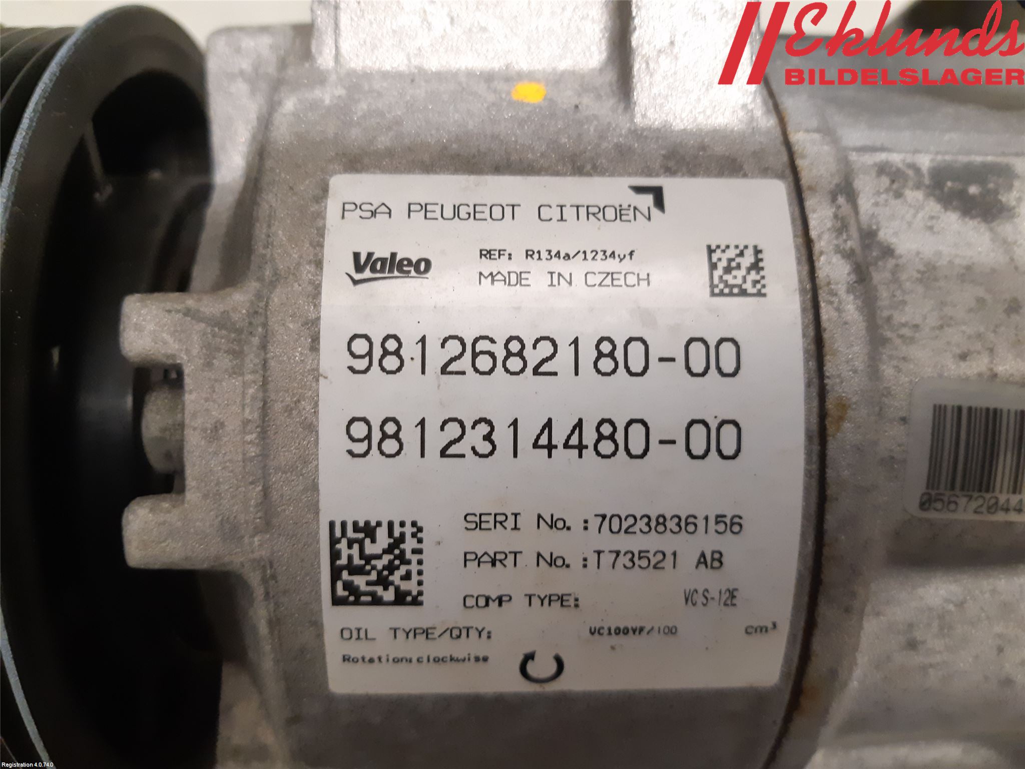 Peugeot 3008 17-24 Ac Kompressor