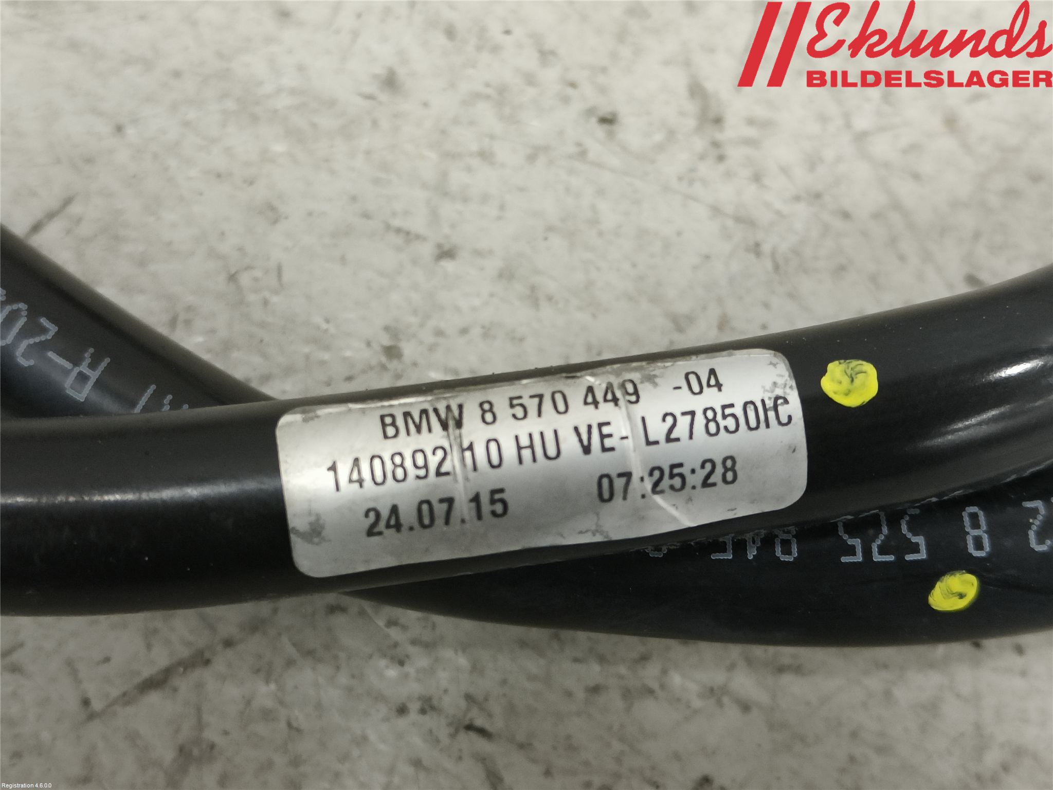 BMW 3 F30/F31/F80 12-19 Växellåda Oljerör-Slang