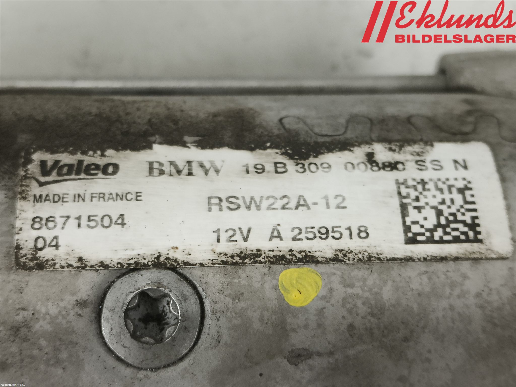 BMW 5 G30/G31/F90 17-23 Startmotor Diesel