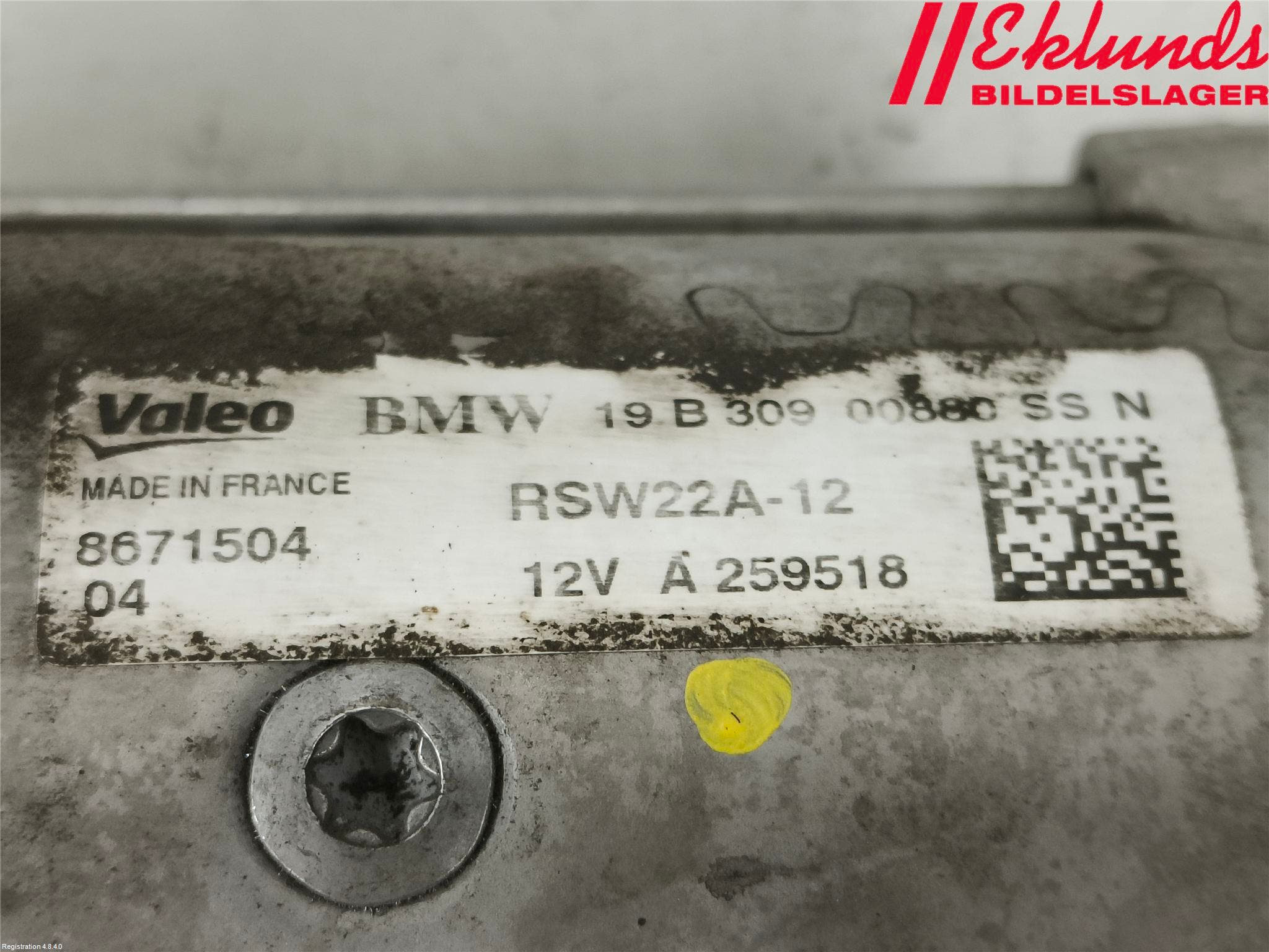 BMW 5 G30/G31/F90 17-23 Startmotor Diesel